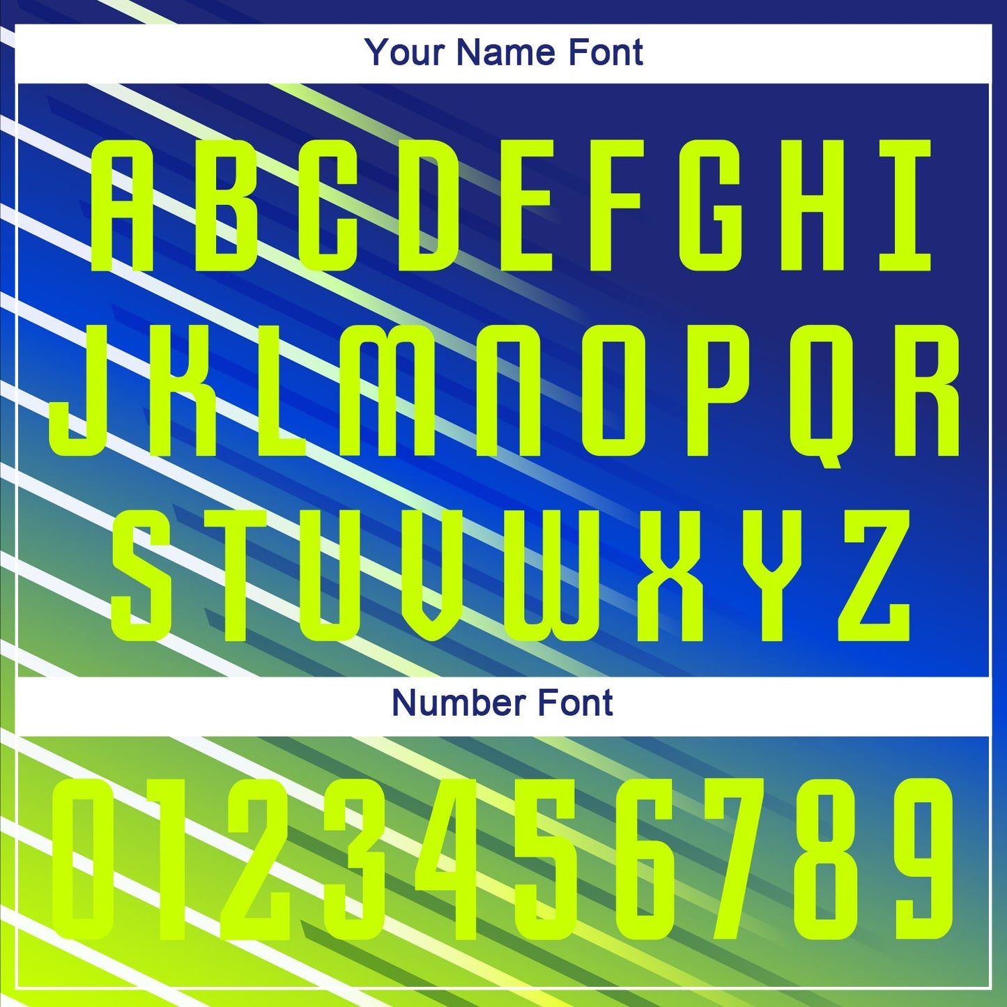 Custom Royal Neon Green Sublimation Soccer Uniform Jersey - Sky-Custom