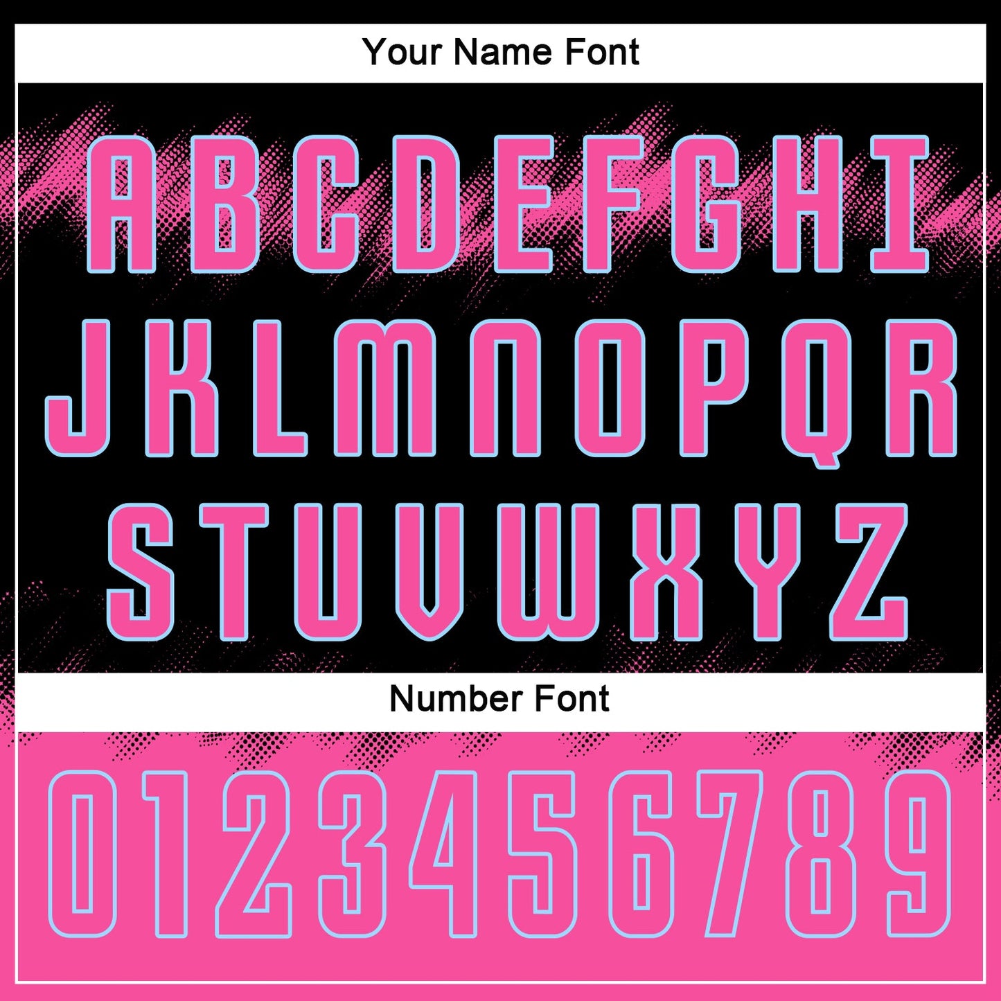 Custom Black Pink-Light Blue Sublimation Soccer Uniform Jersey - Sky-Custom