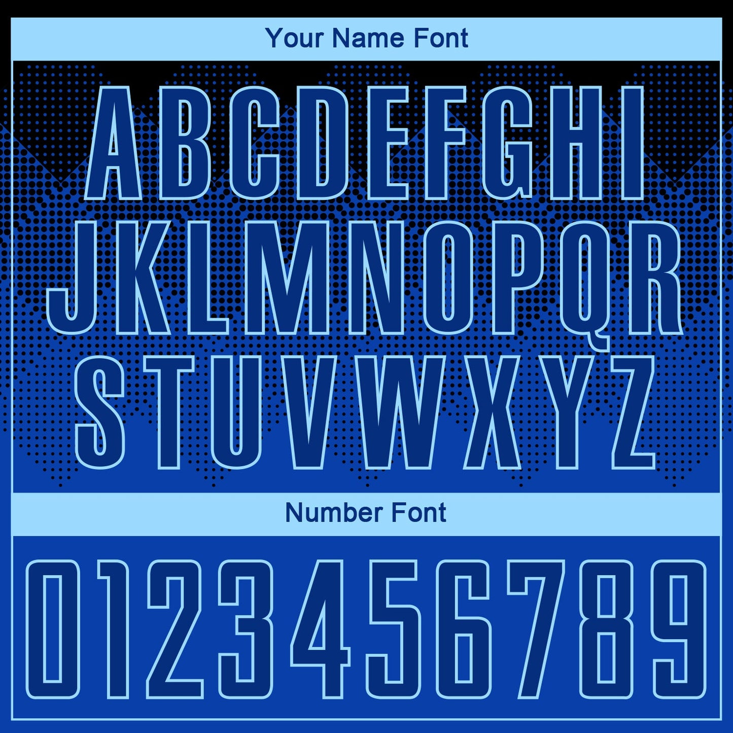 Custom Black Royal-Light Blue Sublimation Soccer Uniform Jersey - Sky-Custom