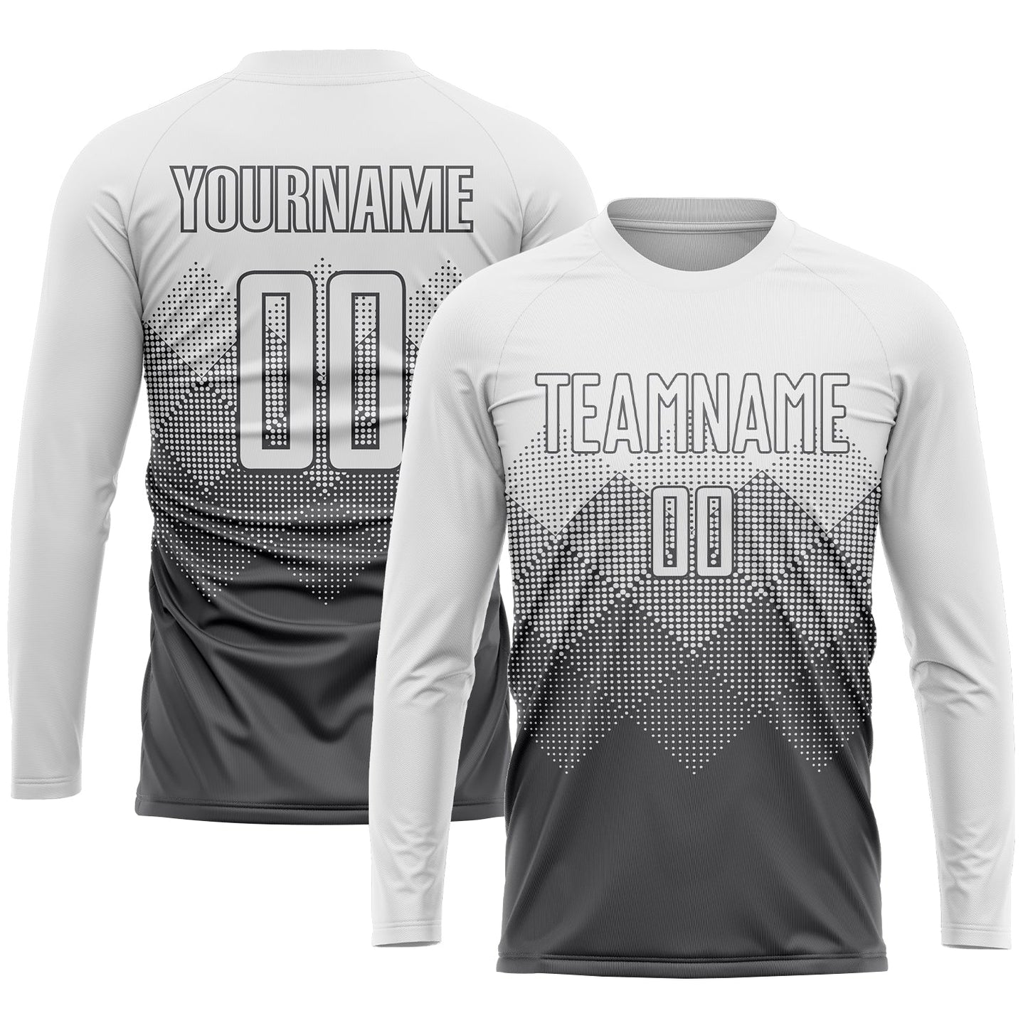 Custom Steel Gray White Sublimation Soccer Uniform Jersey - Sky-Custom