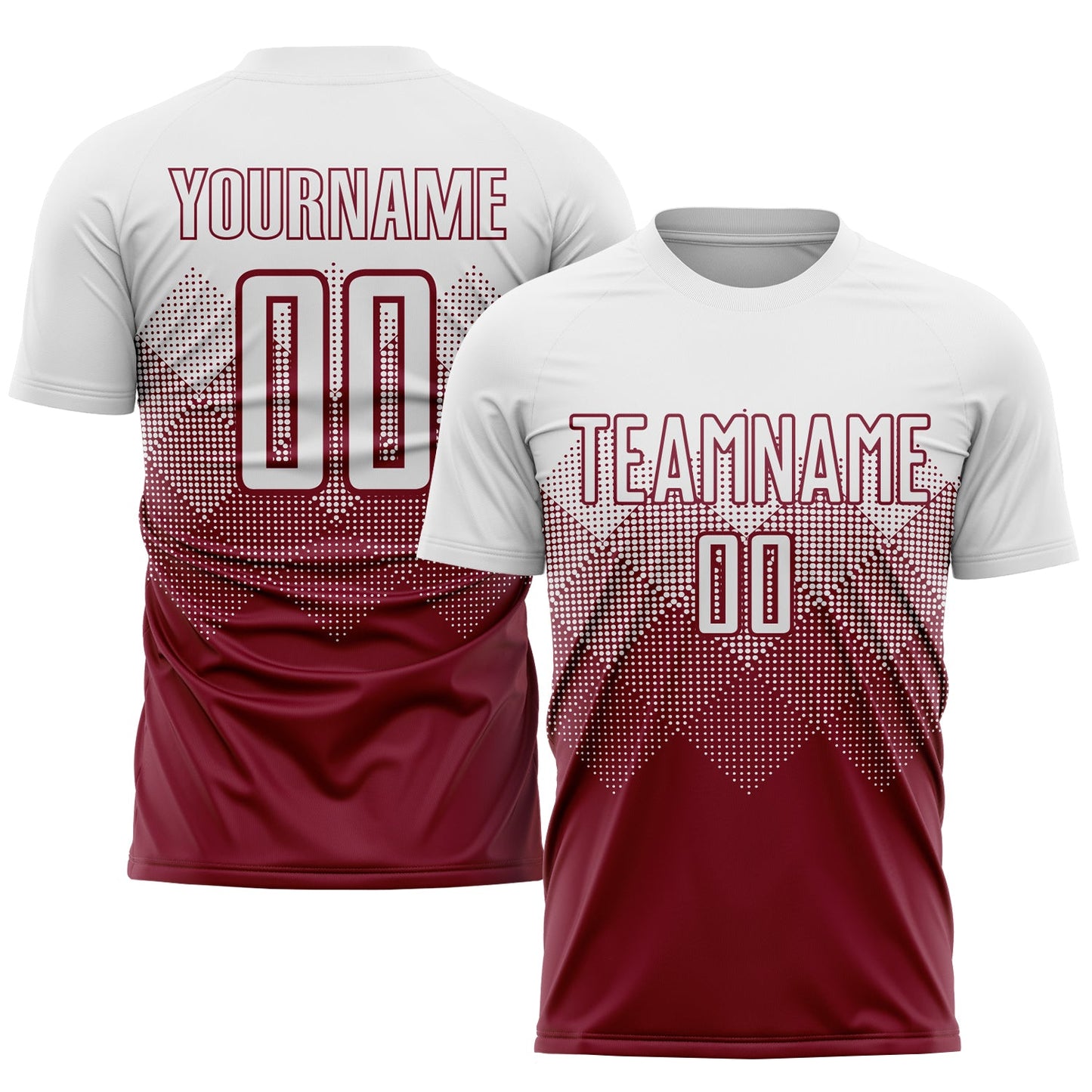 Custom Crimson White Sublimation Soccer Uniform Jersey - Sky-Custom