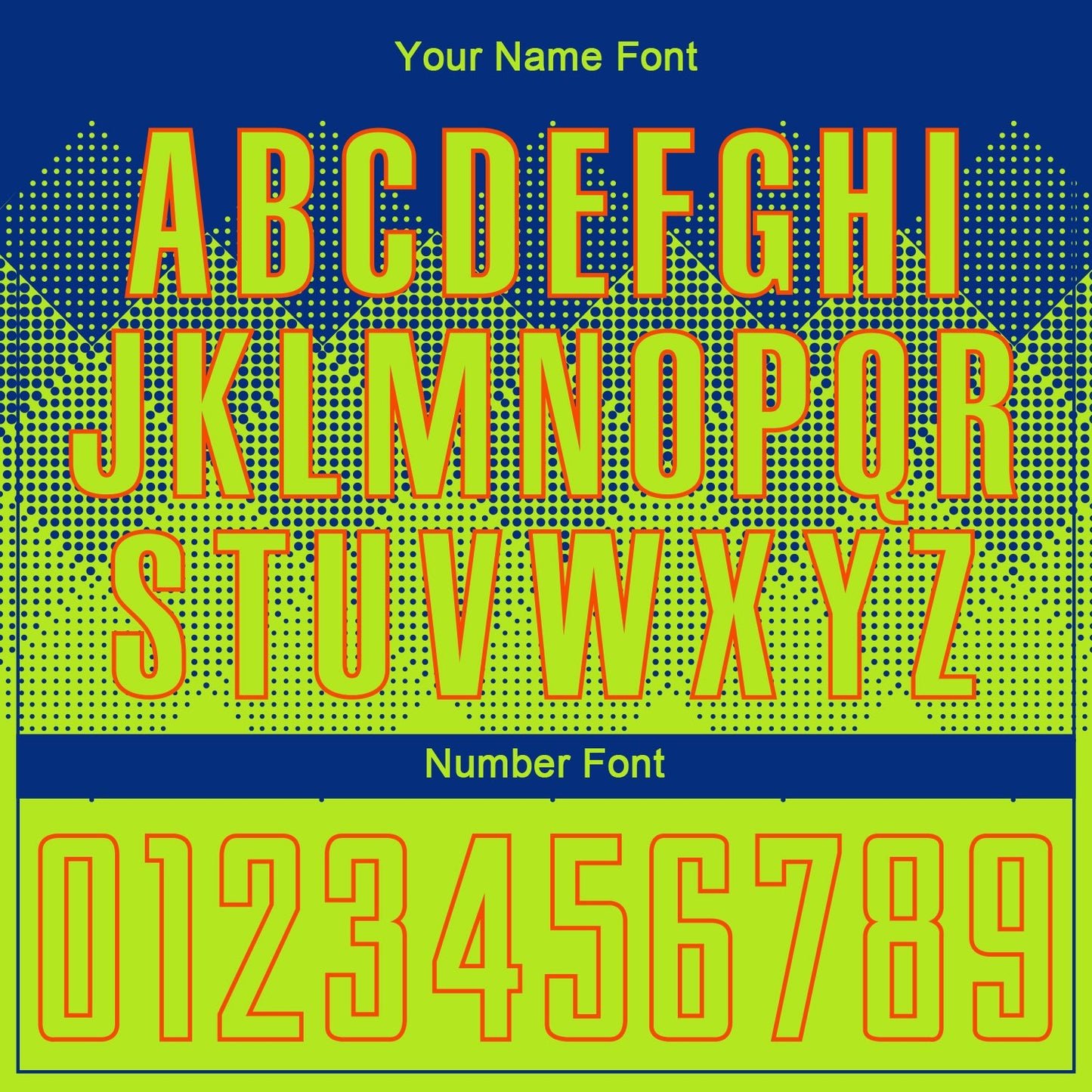 Custom Royal Neon Green-Orange Sublimation Soccer Uniform Jersey - Sky-Custom