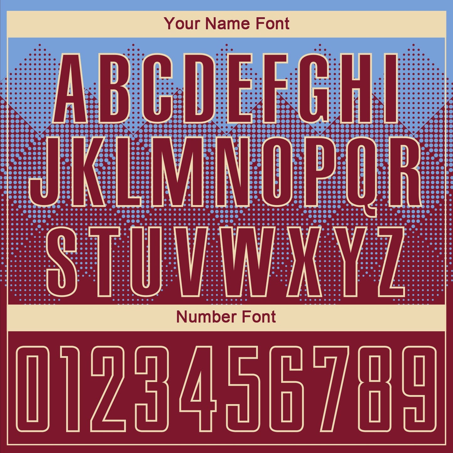 Custom Light Blue Crimson-Cream Sublimation Soccer Uniform Jersey - Sky-Custom