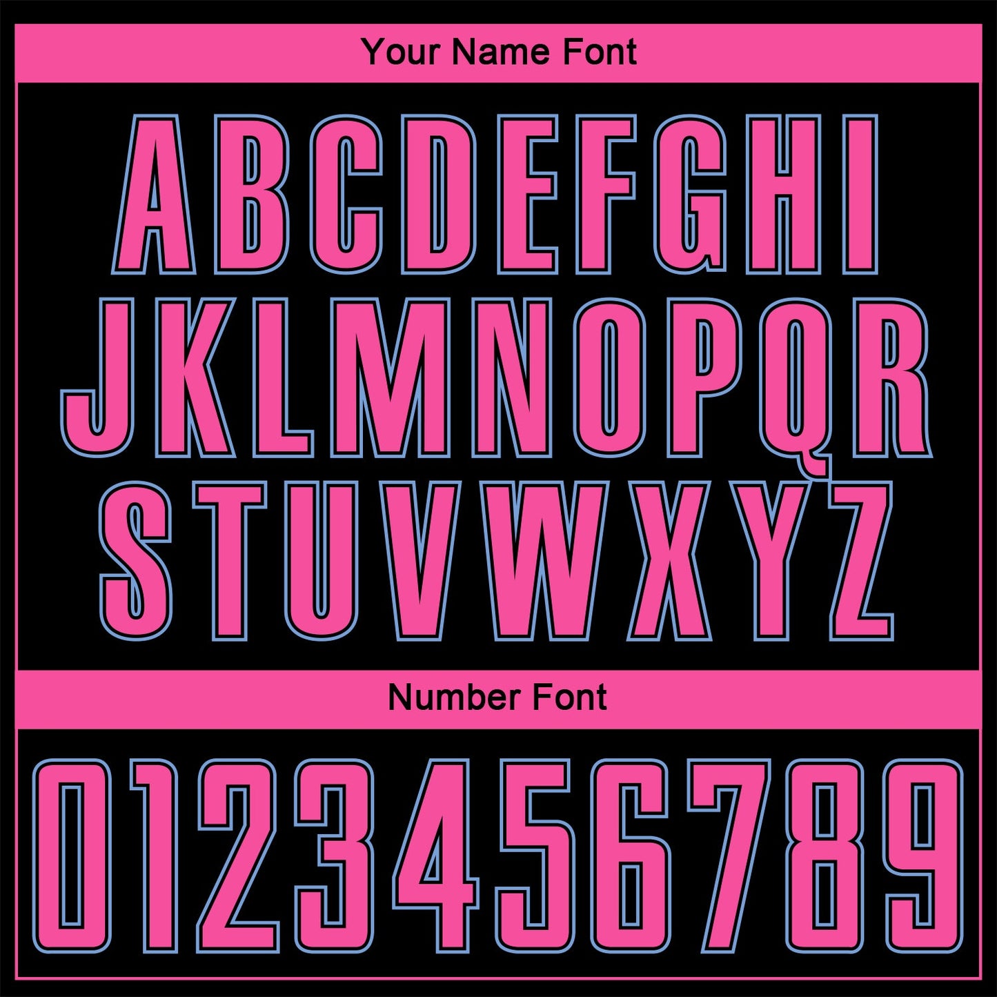 Custom Black Pink-Light Blue Pinstripe Fade Fashion Sublimation Soccer Uniform Jersey - Sky-Custom