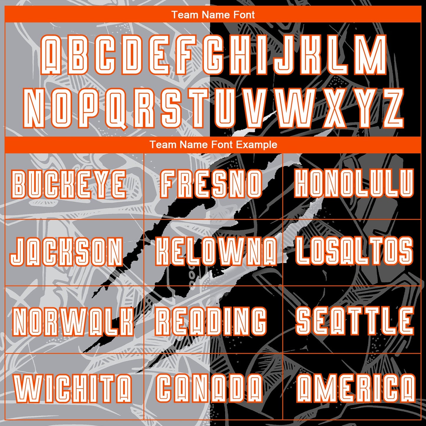 Custom Graffiti Pattern White Black Gray-Orange Scratch Sublimation Soccer Uniform Jersey - Sky-Custom