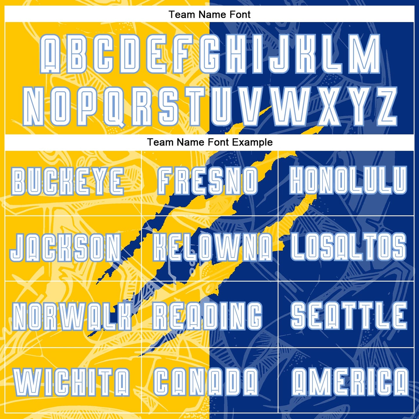 Custom Graffiti Pattern White Royal Yellow-Light Blue Scratch Sublimation Soccer Uniform Jersey - Sky-Custom