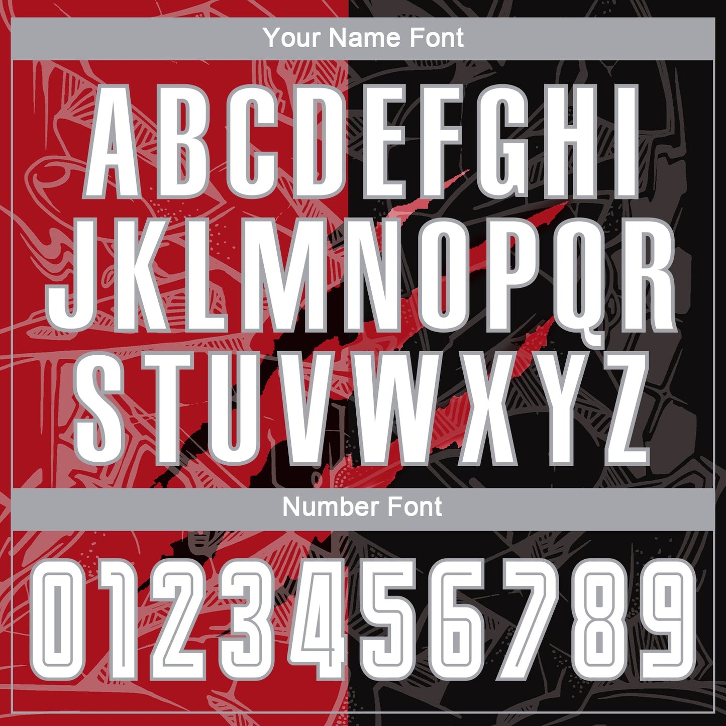 Custom Graffiti Pattern White Black Red-Gray Scratch Sublimation Soccer Uniform Jersey - Sky-Custom