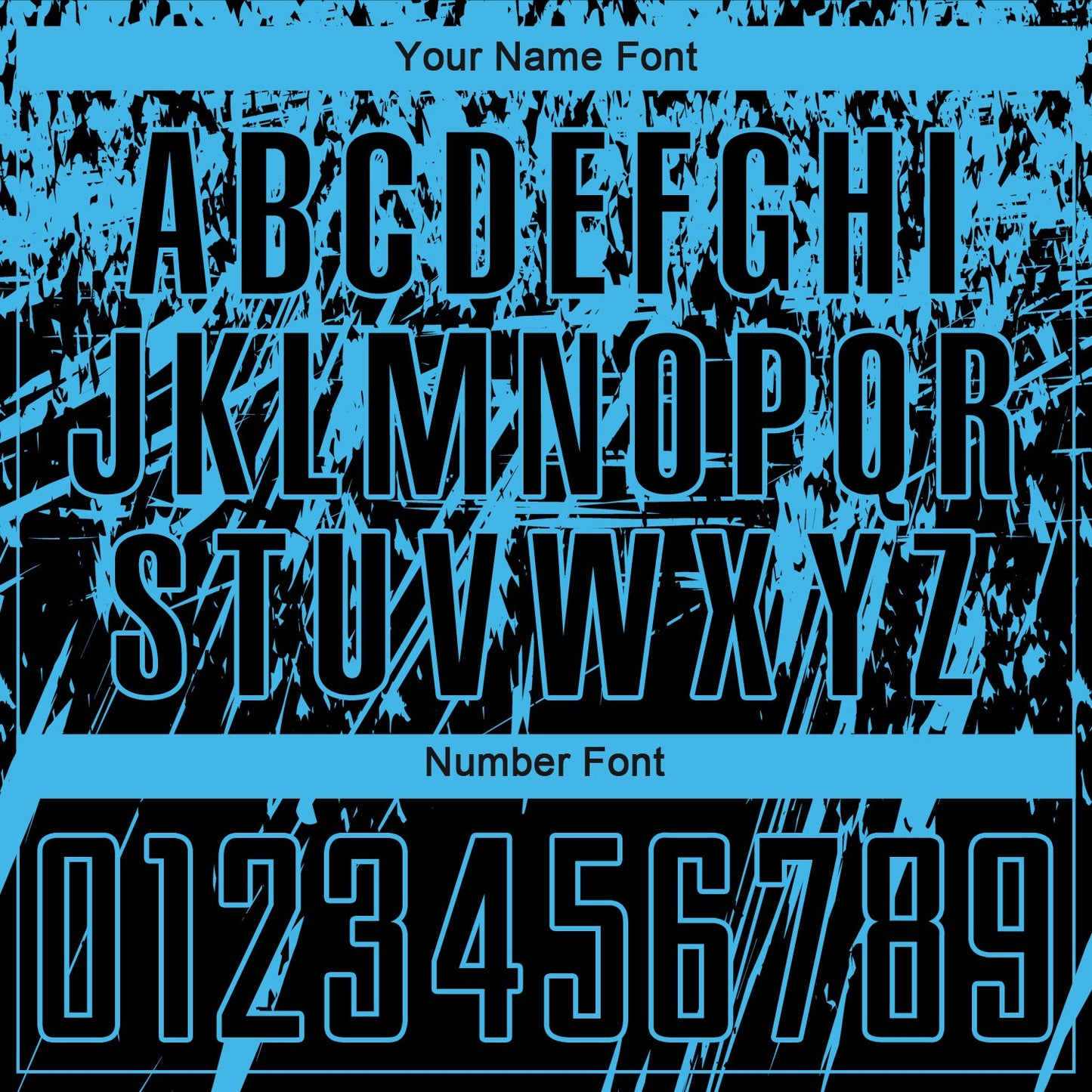 Custom Black Sky Blue Sublimation Soccer Uniform Jersey - Sky-Custom