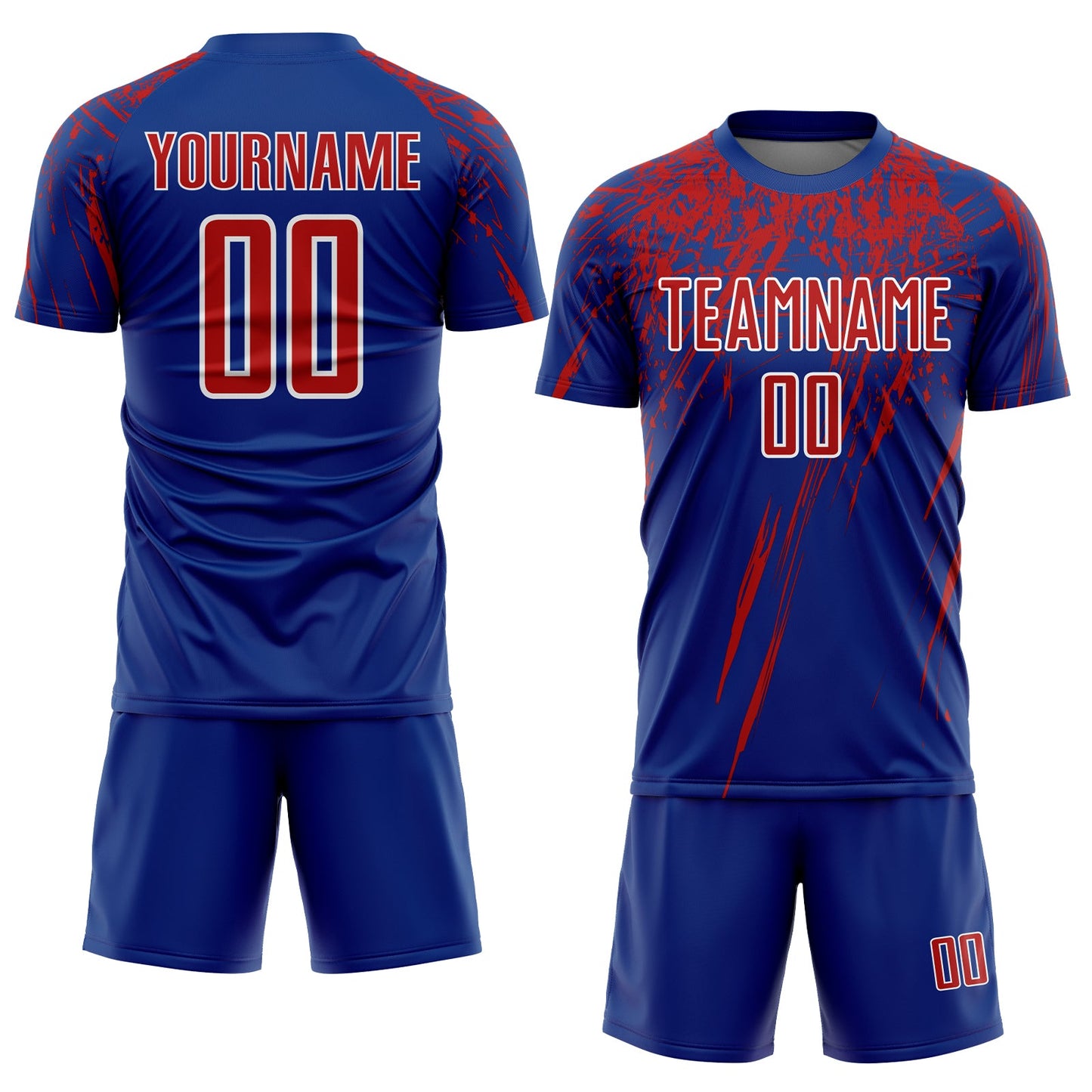 Custom Royal Red-White Sublimation Soccer Uniform Jersey - Sky-Custom
