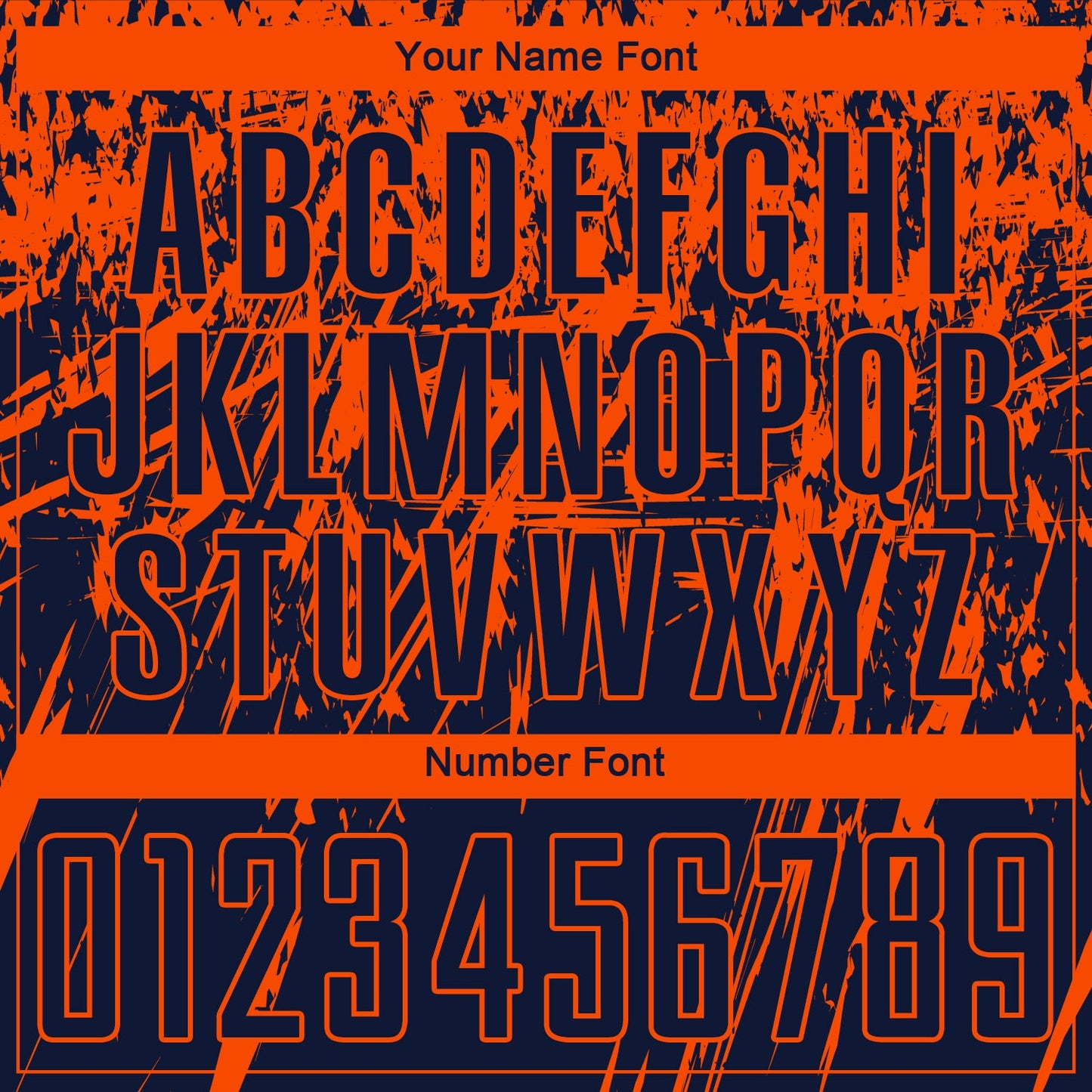 Custom Navy Orange Sublimation Soccer Uniform Jersey - Sky-Custom