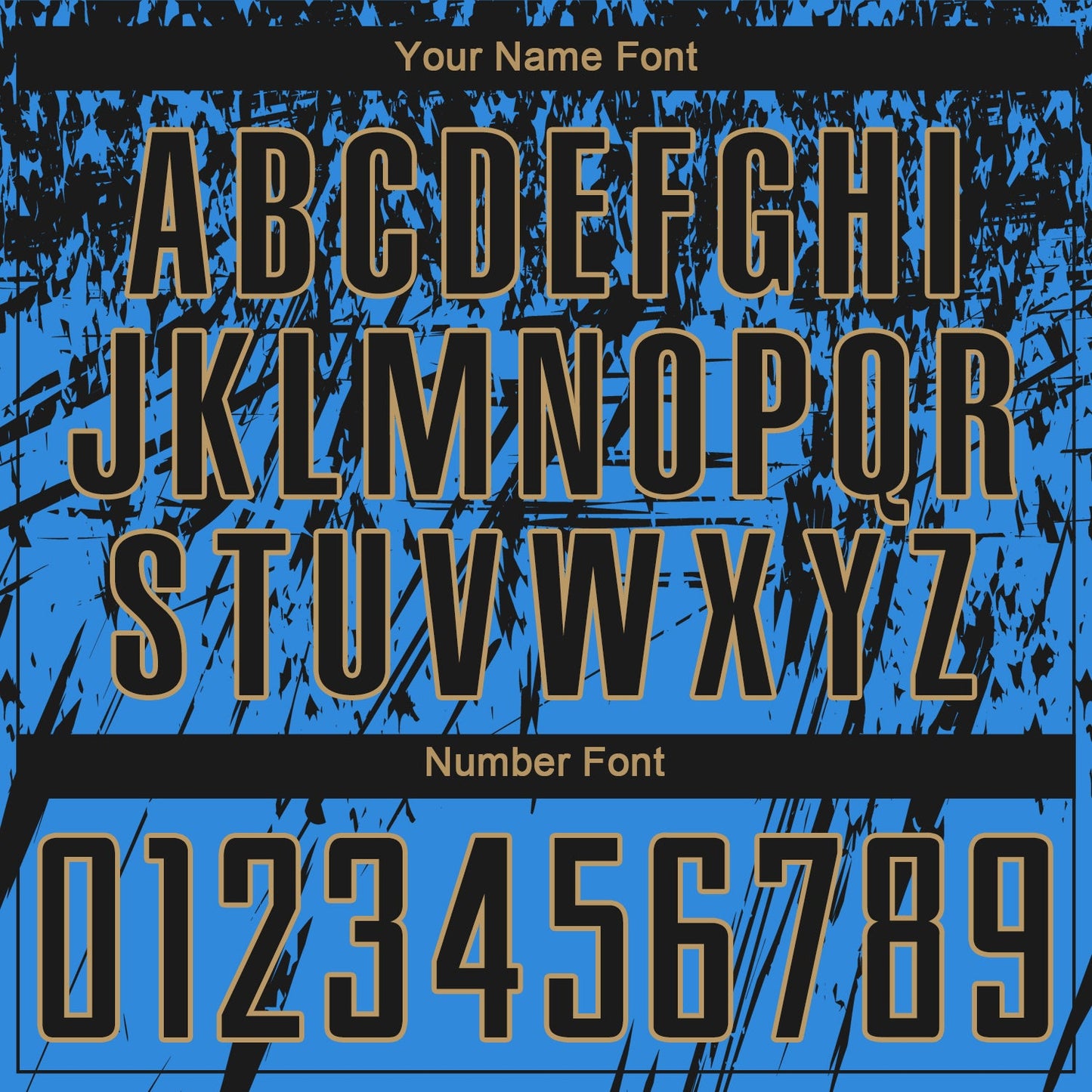 Custom Powder Blue Black-Old Gold Sublimation Soccer Uniform Jersey - Sky-Custom