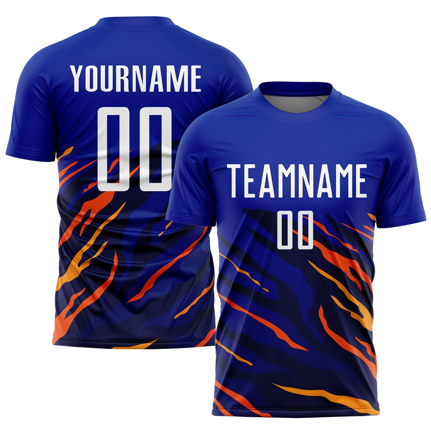 Custom Royal White Yellow-Black Sublimation Soccer Uniform Jersey - Sky-Custom