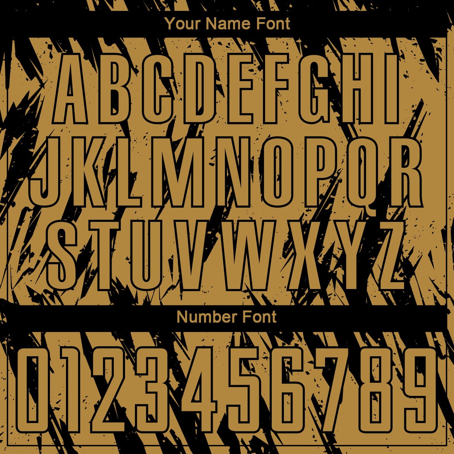 Custom Old Gold Black Sublimation Soccer Uniform Jersey - Sky-Custom