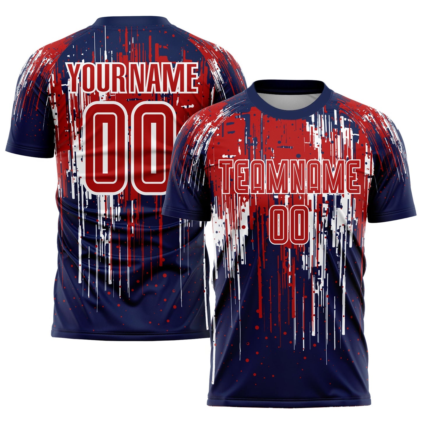 Custom Red Royal-White Sublimation Soccer Uniform Jersey - Sky-Custom
