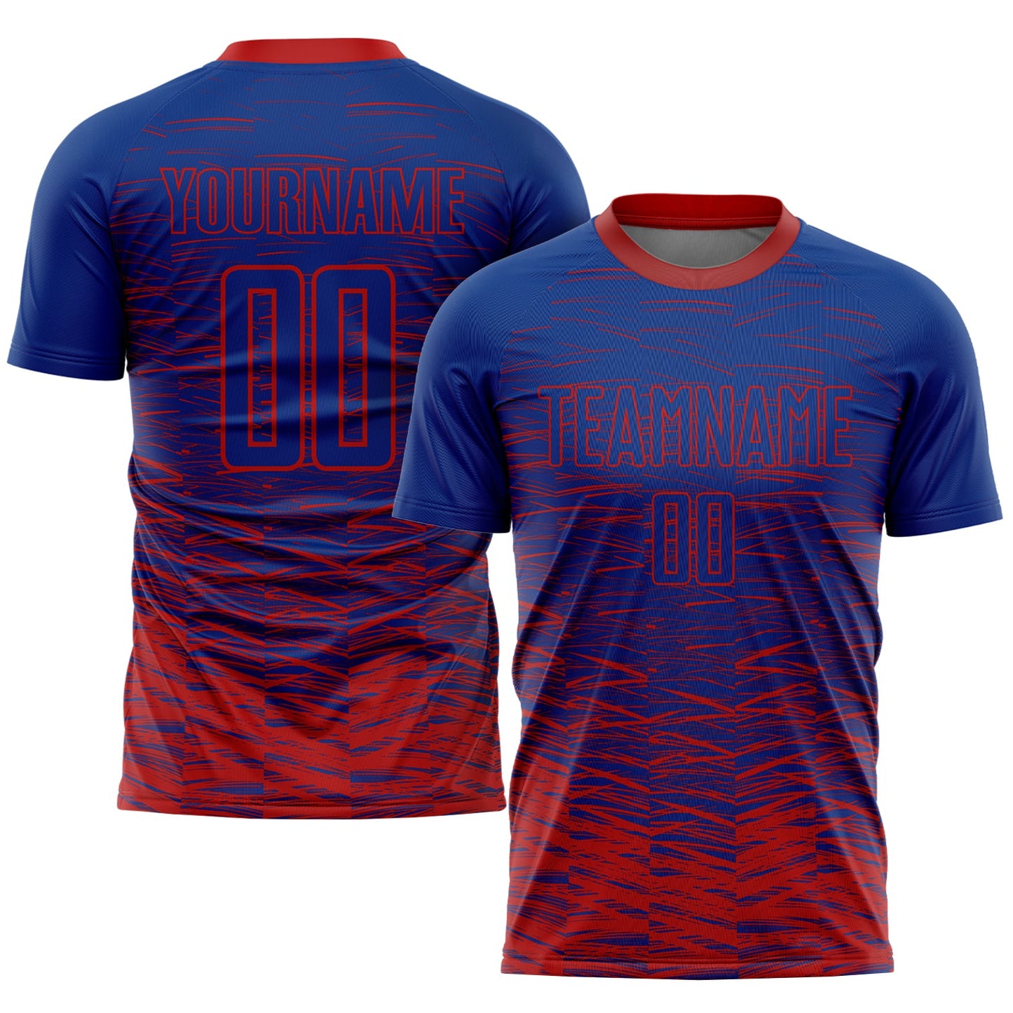 Custom Royal Red Sublimation Soccer Uniform Jersey - Sky-Custom