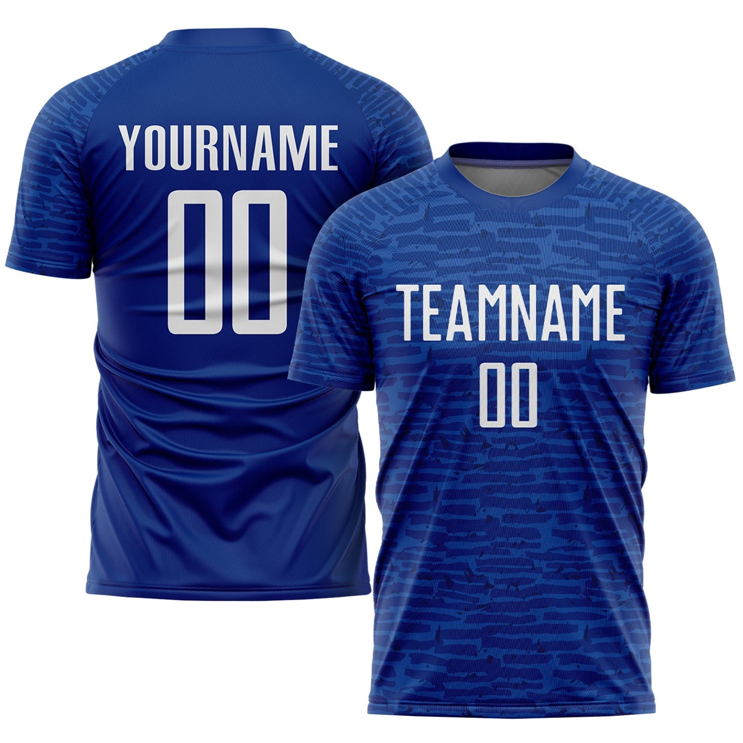 Custom Royal White Sublimation Soccer Uniform Jersey - Sky-Custom