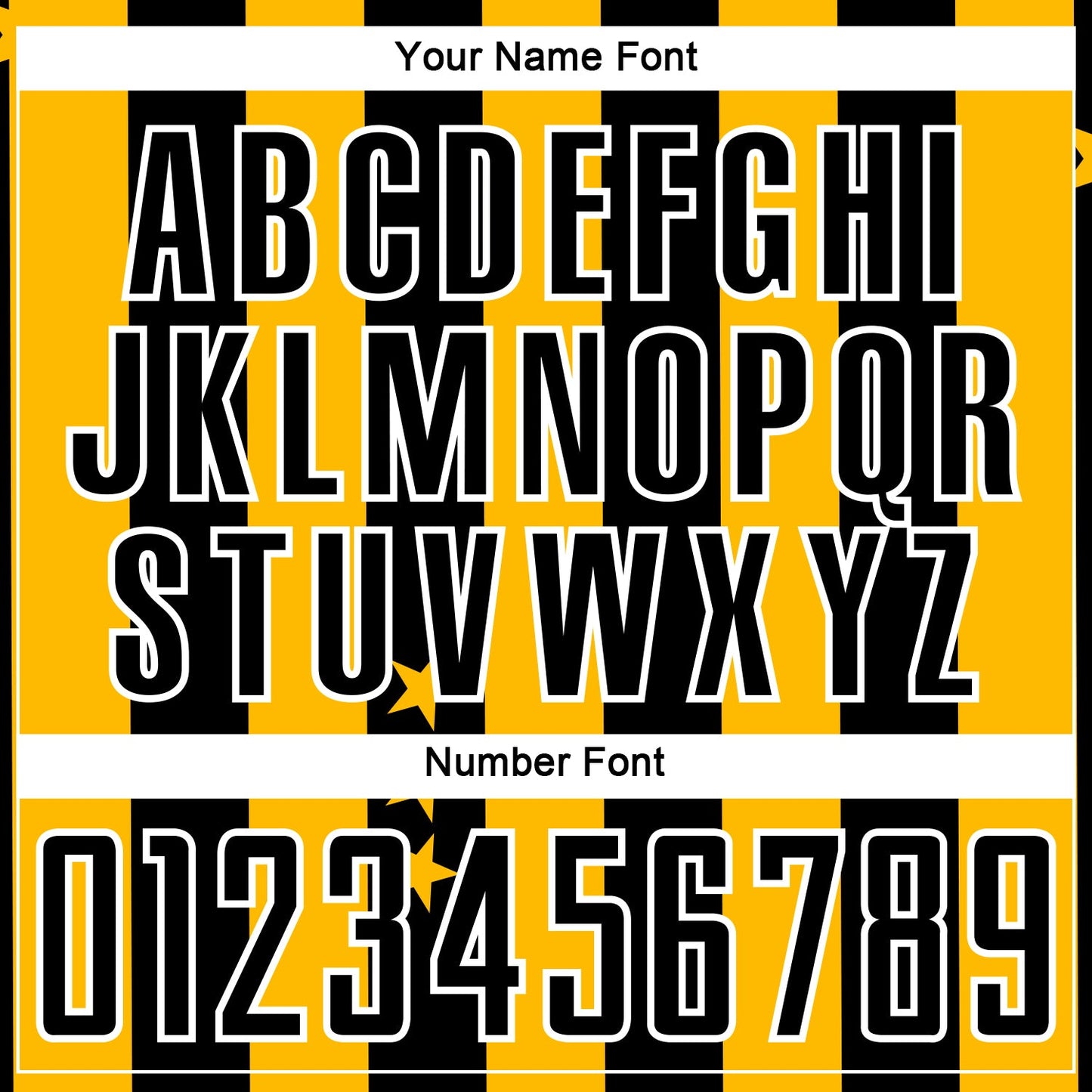 Custom Gold Black-White Stars And Squares Sublimation Soccer Uniform Jersey - Sky-Custom