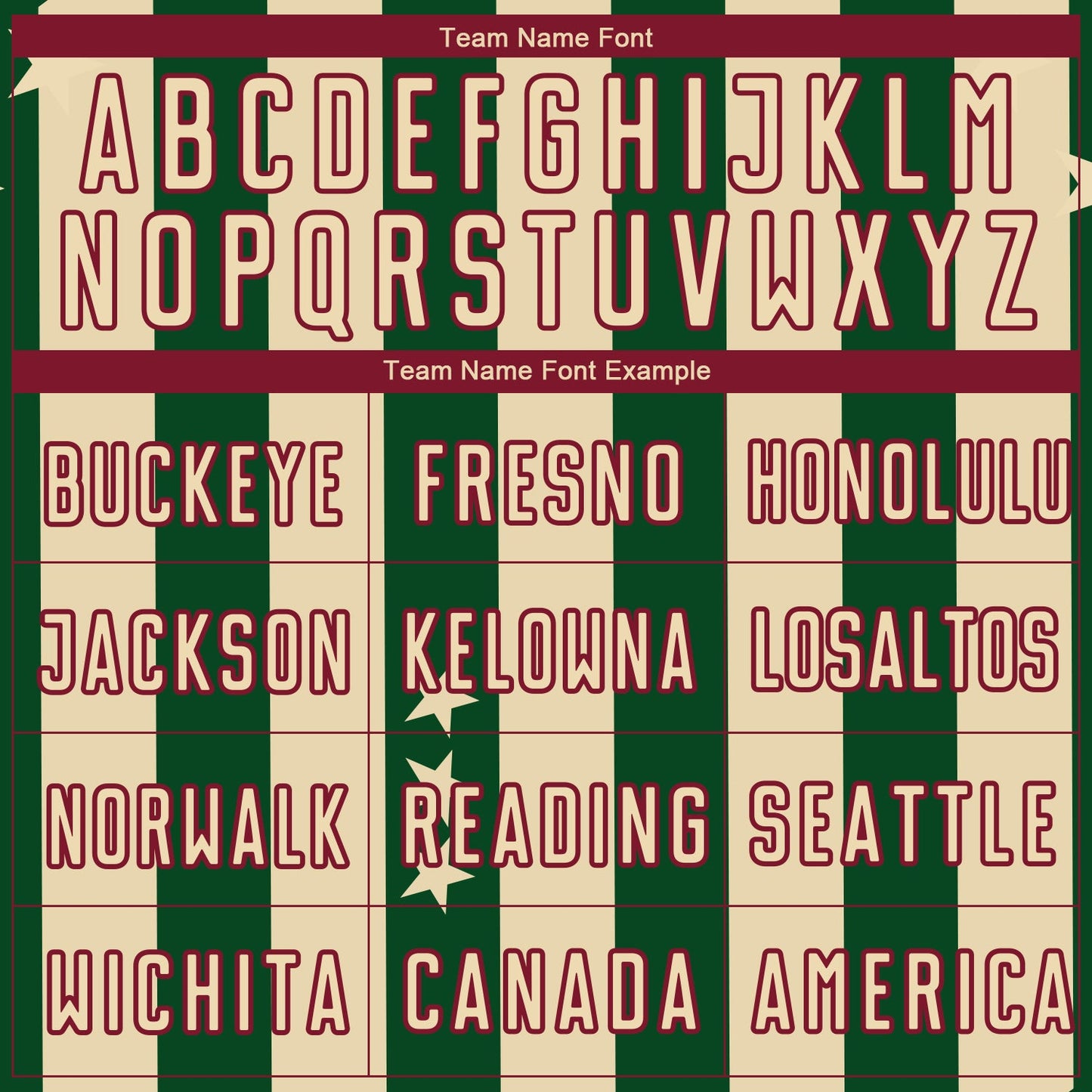 Custom City Cream Green-Crimson Stars And Squares Sublimation Soccer Uniform Jersey - Sky-Custom