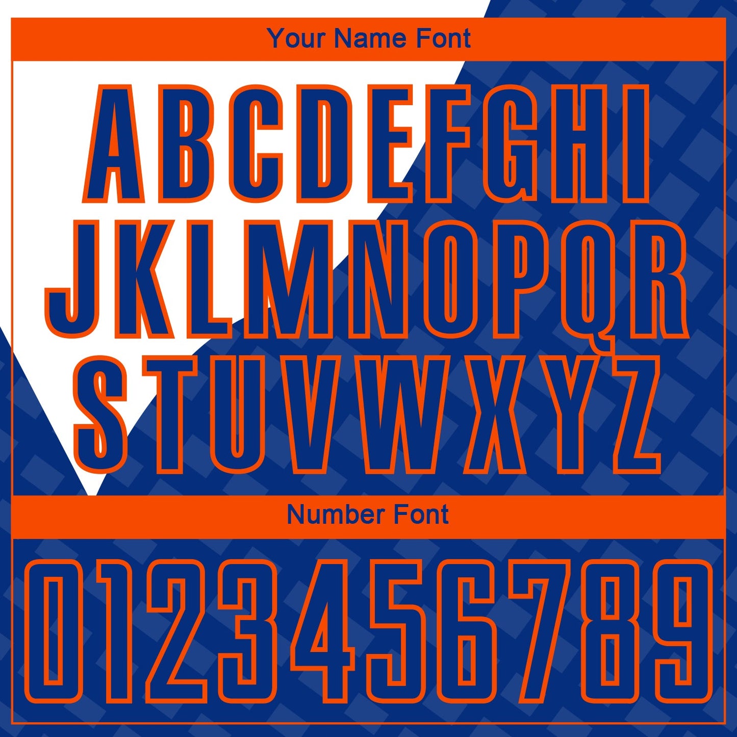 Custom Royal Orange-White Curve Lines Sublimation Soccer Uniform Jersey - Sky-Custom