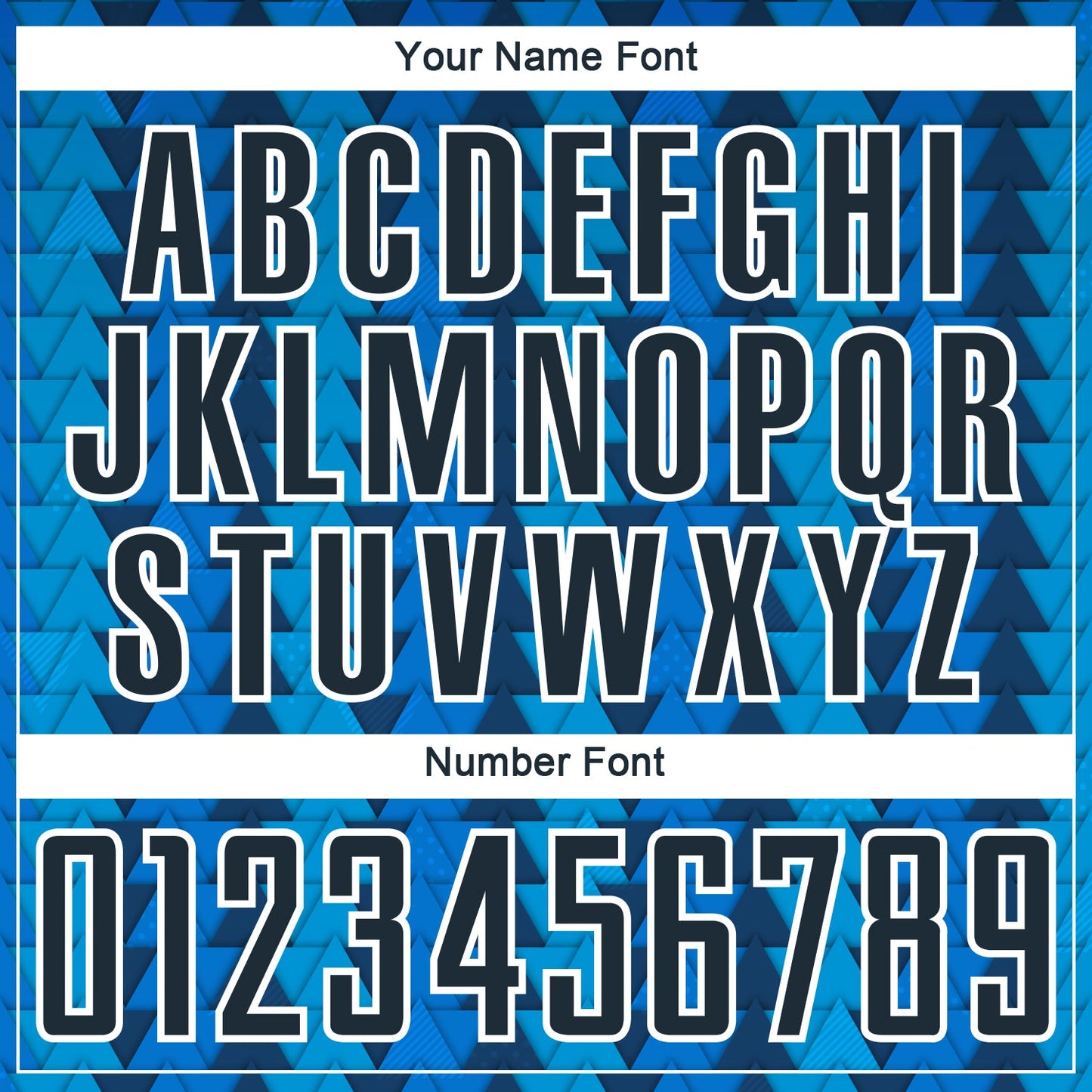 Custom US Navy Blue Navy-White Triangle Shapes Sublimation Soccer Uniform Jersey - Sky-Custom