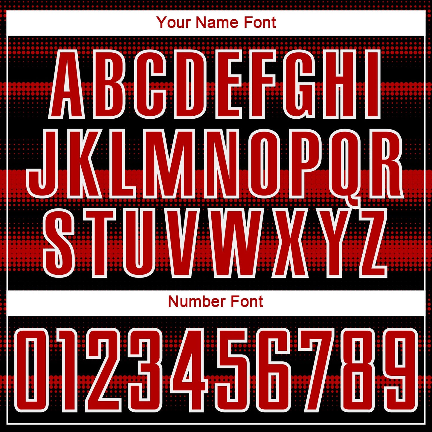 Custom Black Red-White Halftone Dots Sublimation Soccer Uniform Jersey - Sky-Custom