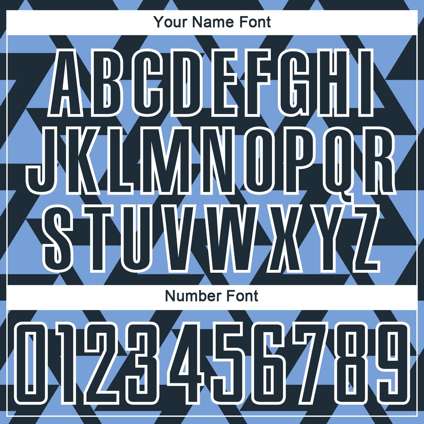Custom Navy Light Blue-White Abstract Geometric Triangles Sublimation Soccer Uniform Jersey - Sky-Custom