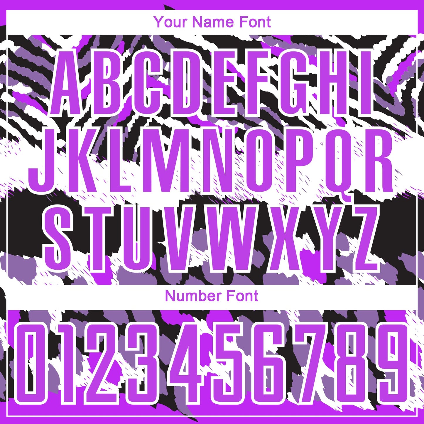 Custom Purple Black-White Animal Print Sublimation Soccer Uniform Jersey - Sky-Custom