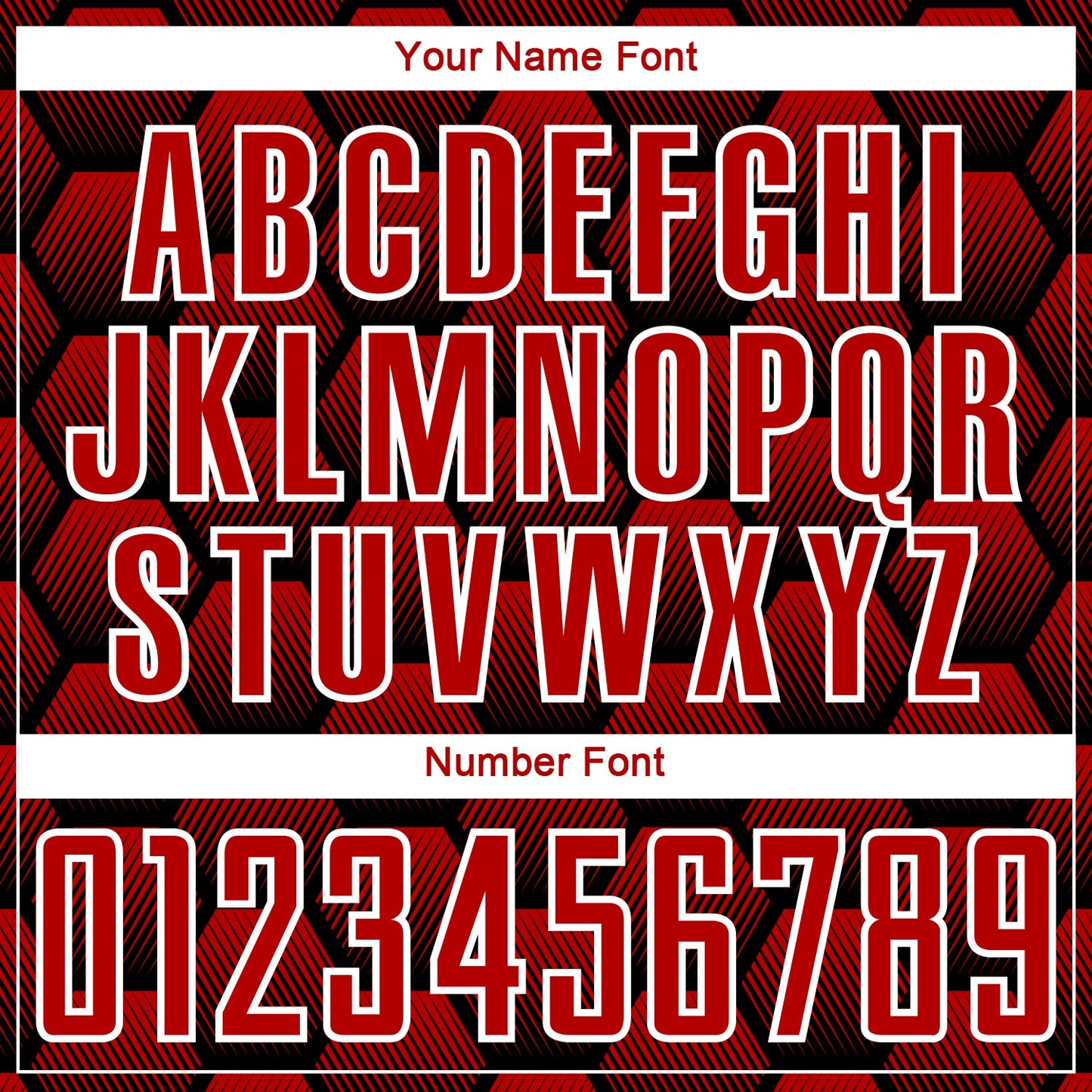 Custom Black Red-White Hexagons Pattern Sublimation Soccer Uniform Jersey - Sky-Custom