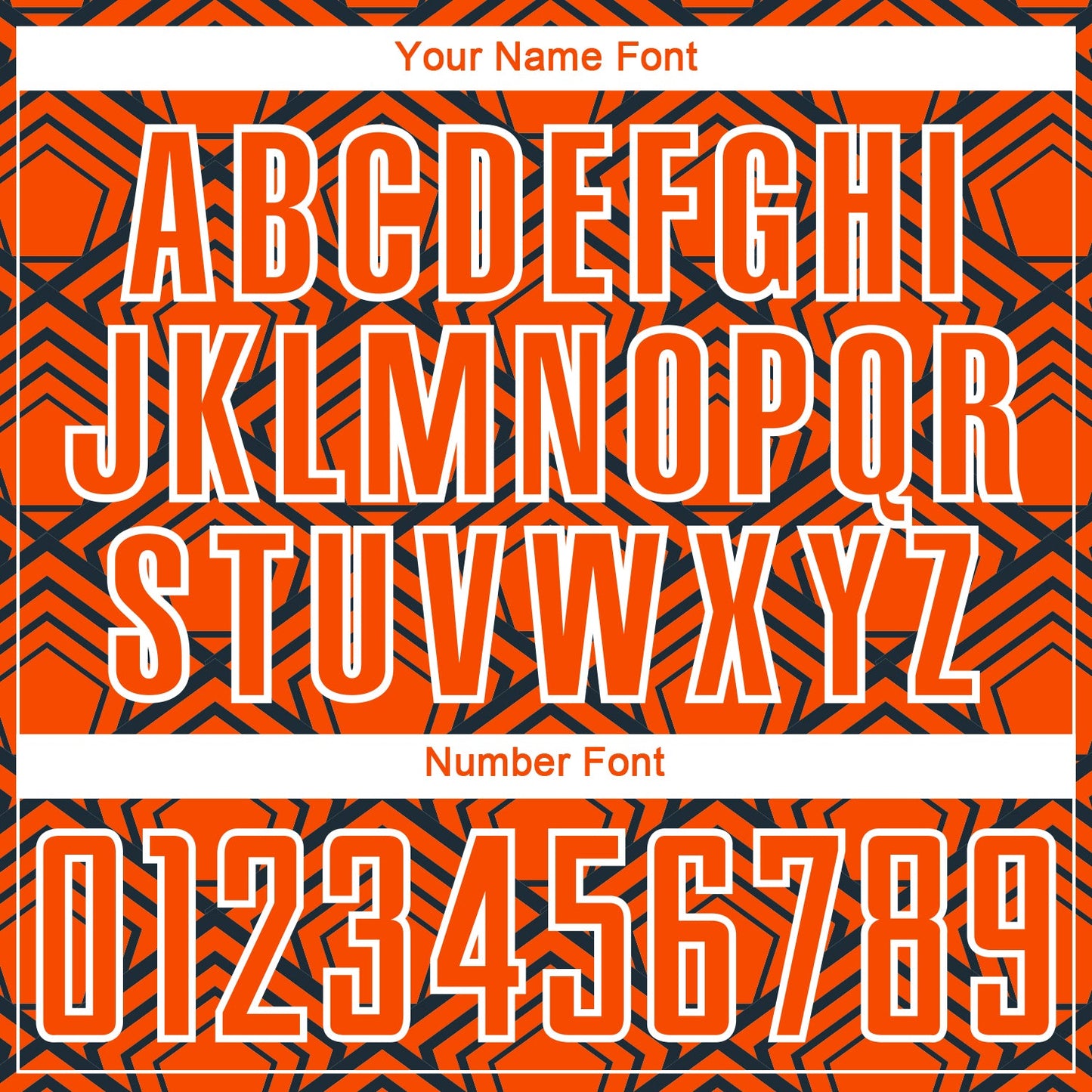Custom Orange Navy-White Geometric Pattern Sublimation Soccer Uniform Jersey - Sky-Custom