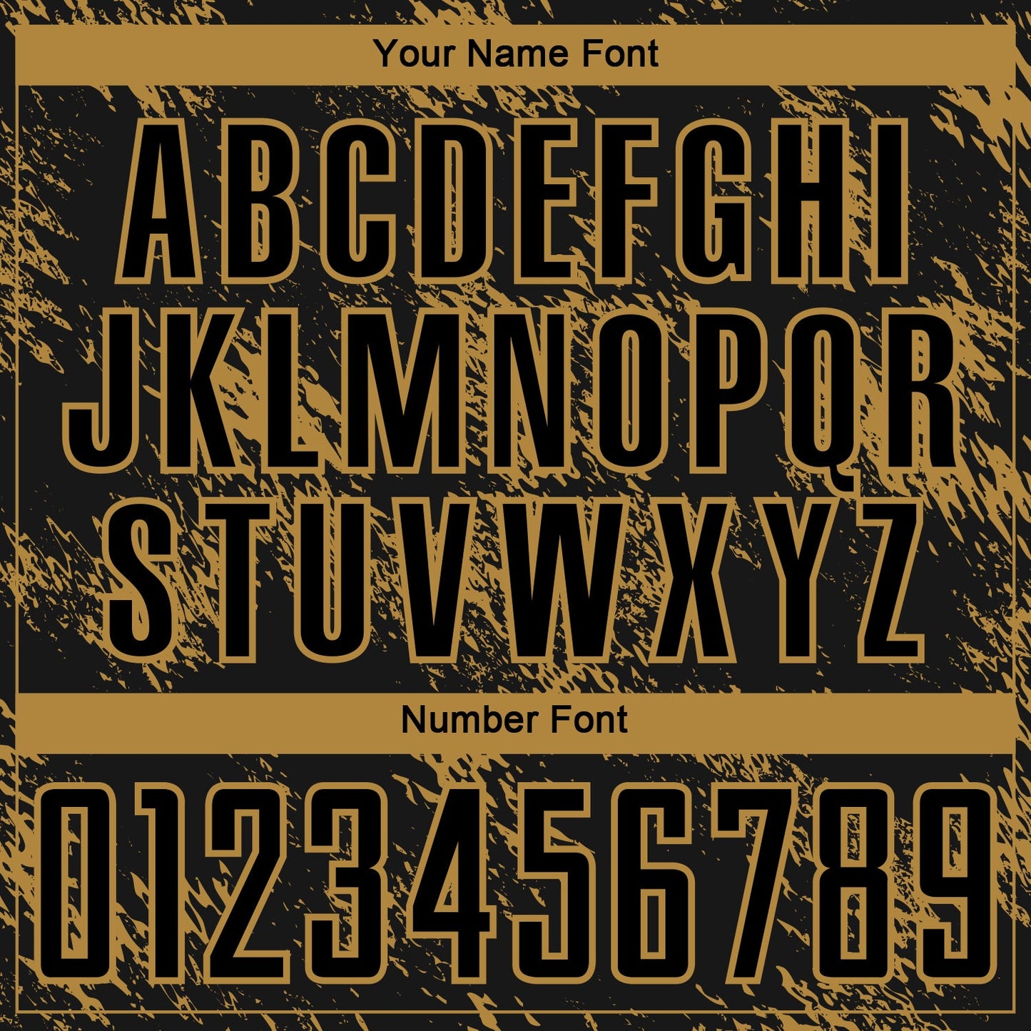 Custom Black Old Gold Abstract Grunge Art Sublimation Soccer Uniform Jersey - Sky-Custom