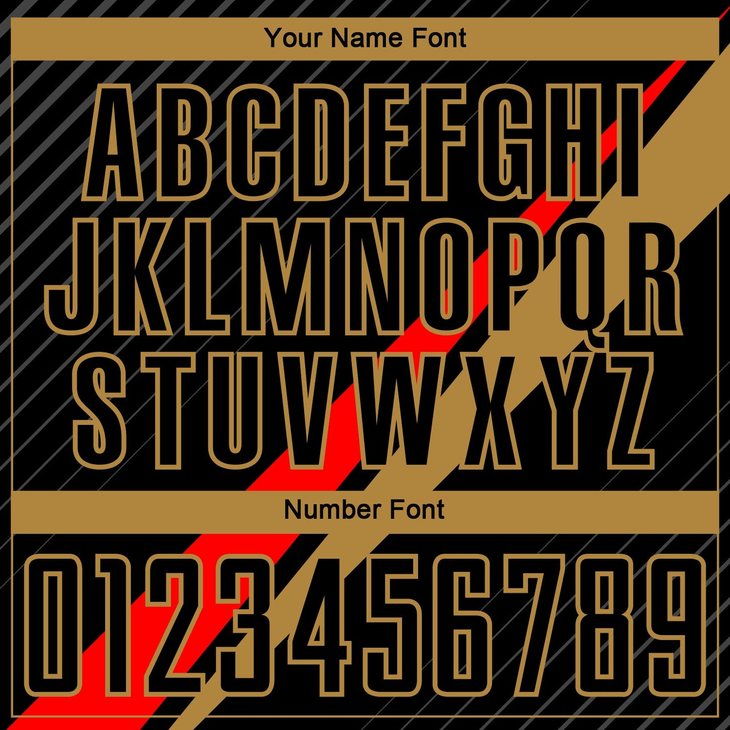 Custom Black Red-Old Gold Diagonal Lines Sublimation Soccer Uniform Jersey - Sky-Custom