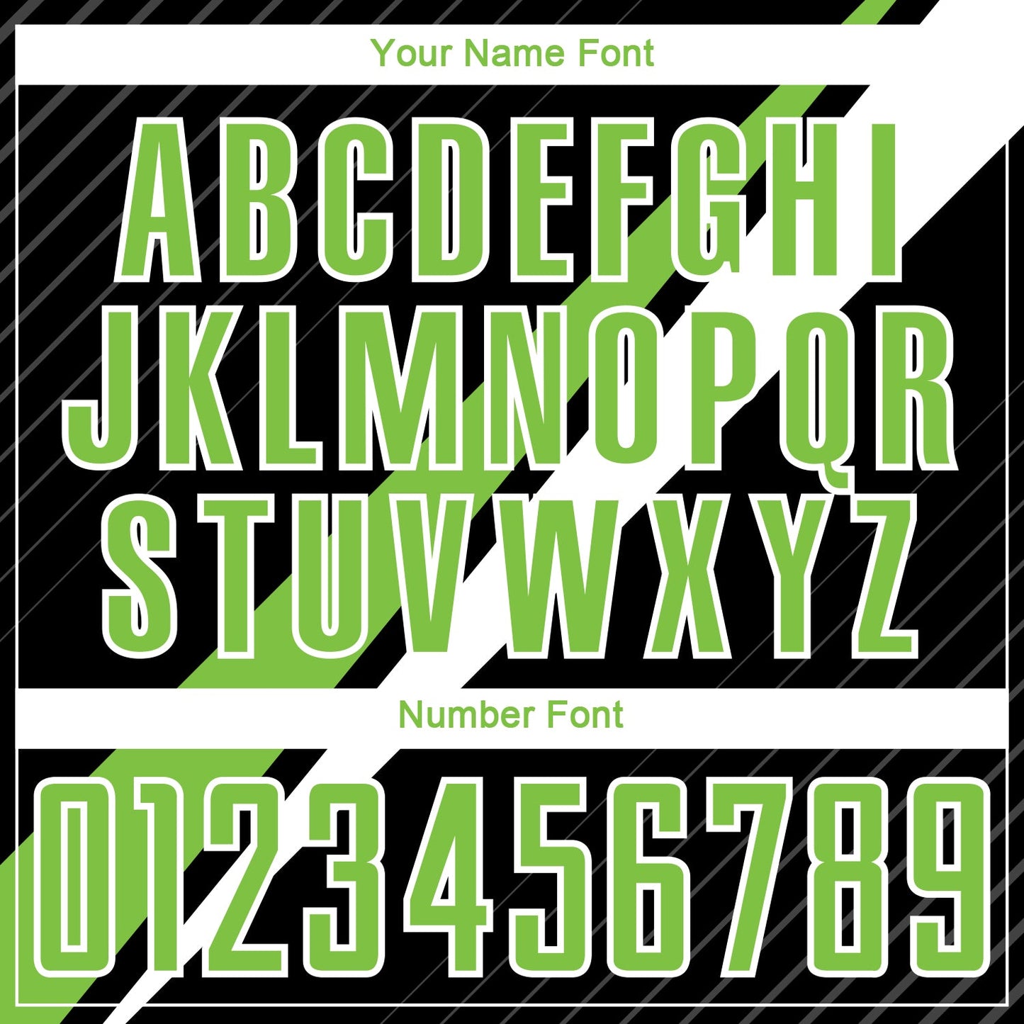 Custom Black Neon Green-White Diagonal Lines Sublimation Soccer Uniform Jersey - Sky-Custom