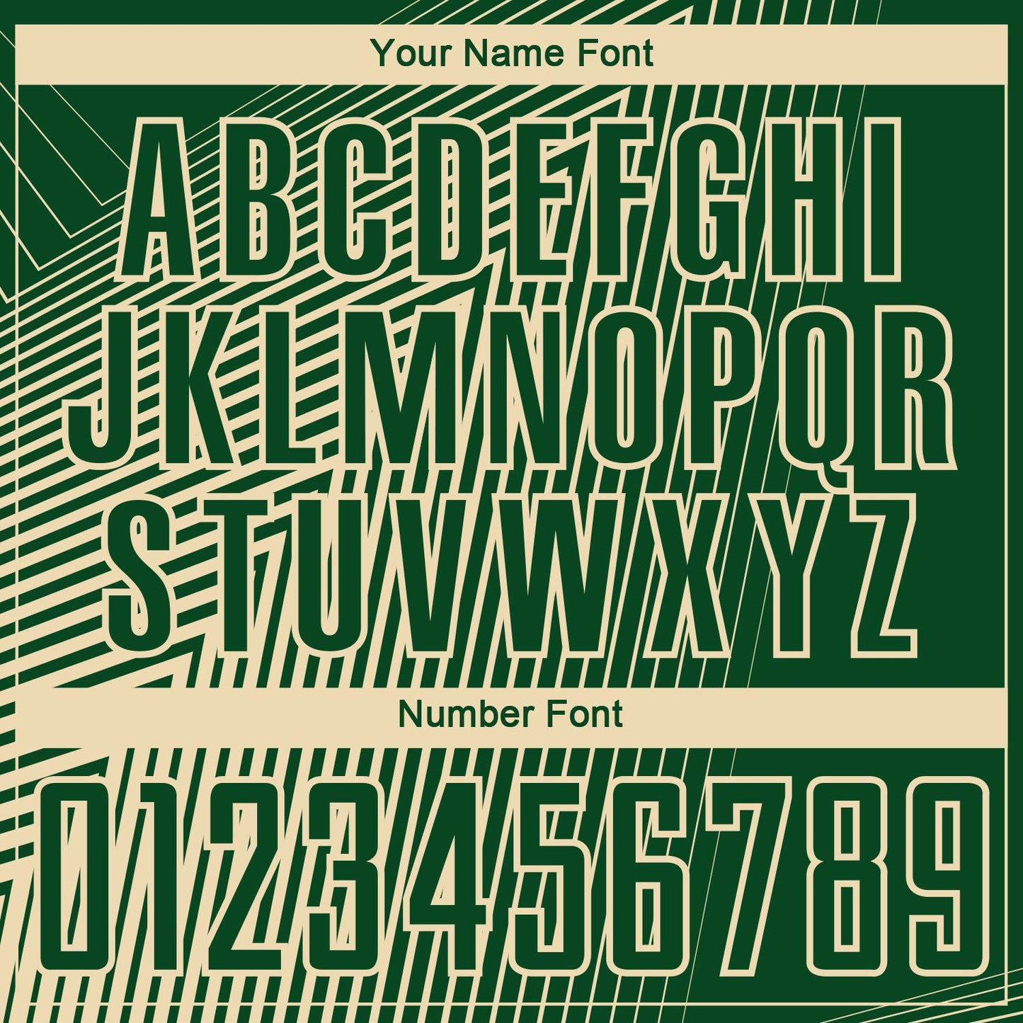 Custom Green Cream Lines Sublimation Soccer Uniform Jersey - Sky-Custom