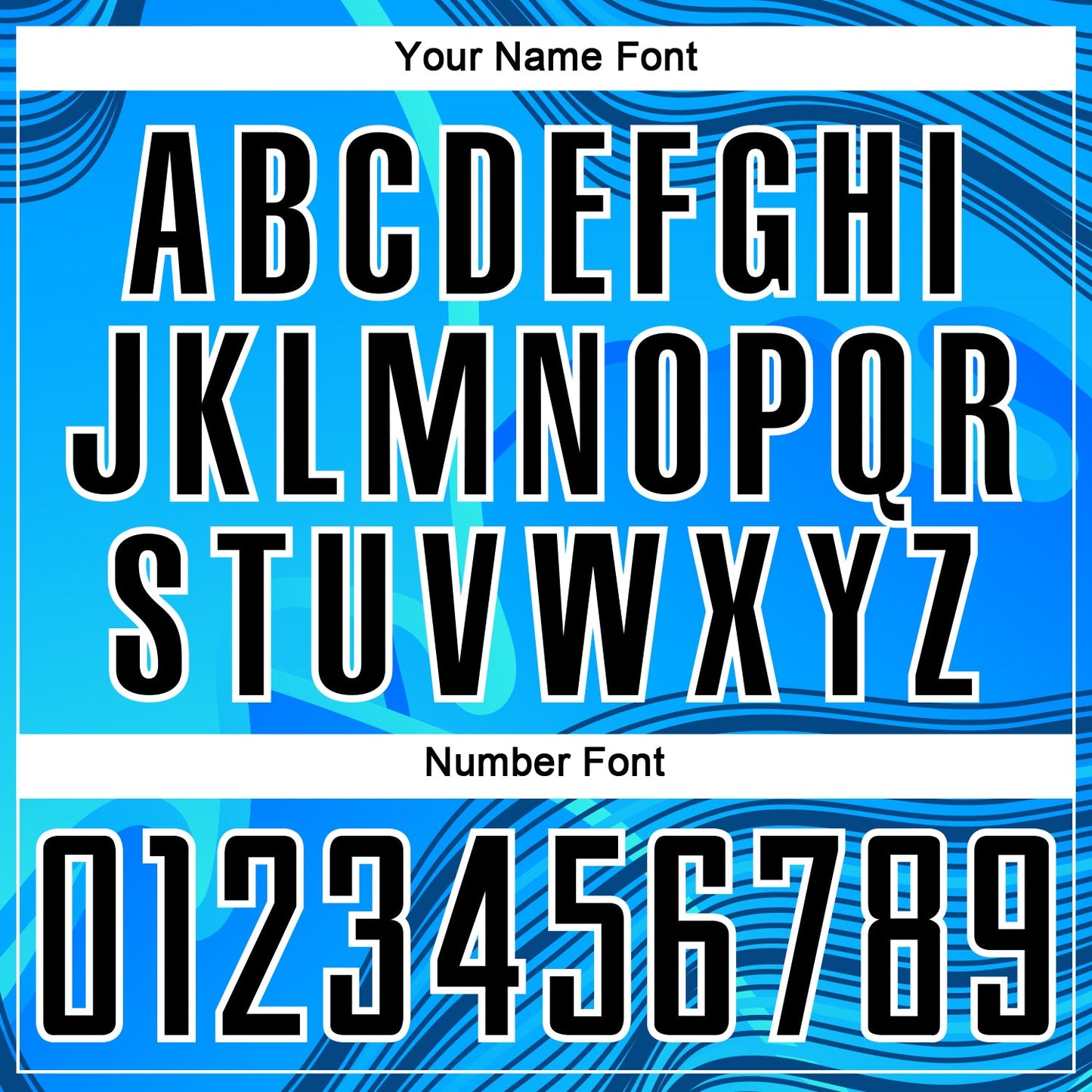 Custom Sky Blue Black-White Waves Sublimation Soccer Uniform Jersey - Sky-Custom