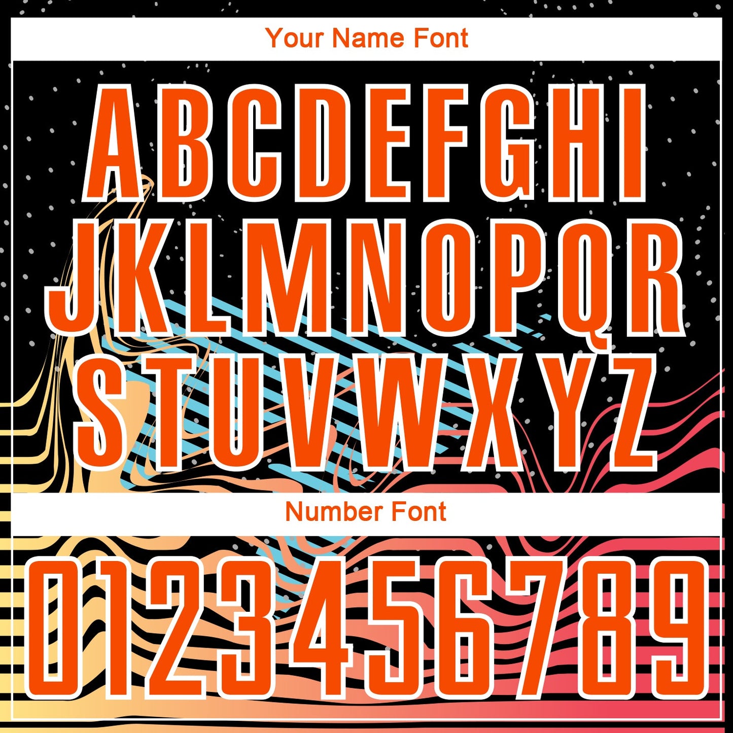 Custom Black Orange-White Lines Sublimation Soccer Uniform Jersey - Sky-Custom