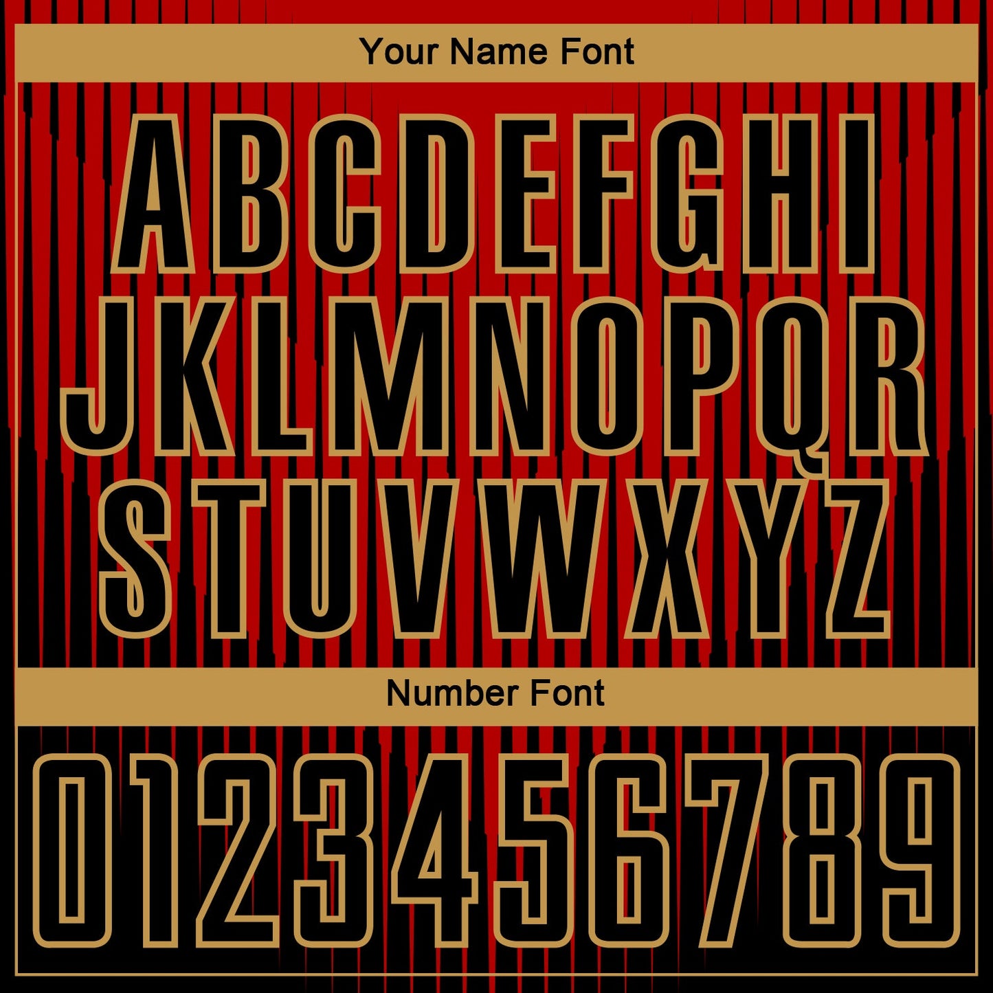 Custom Black Red-Old Gold Lines Sublimation Soccer Uniform Jersey - Sky-Custom