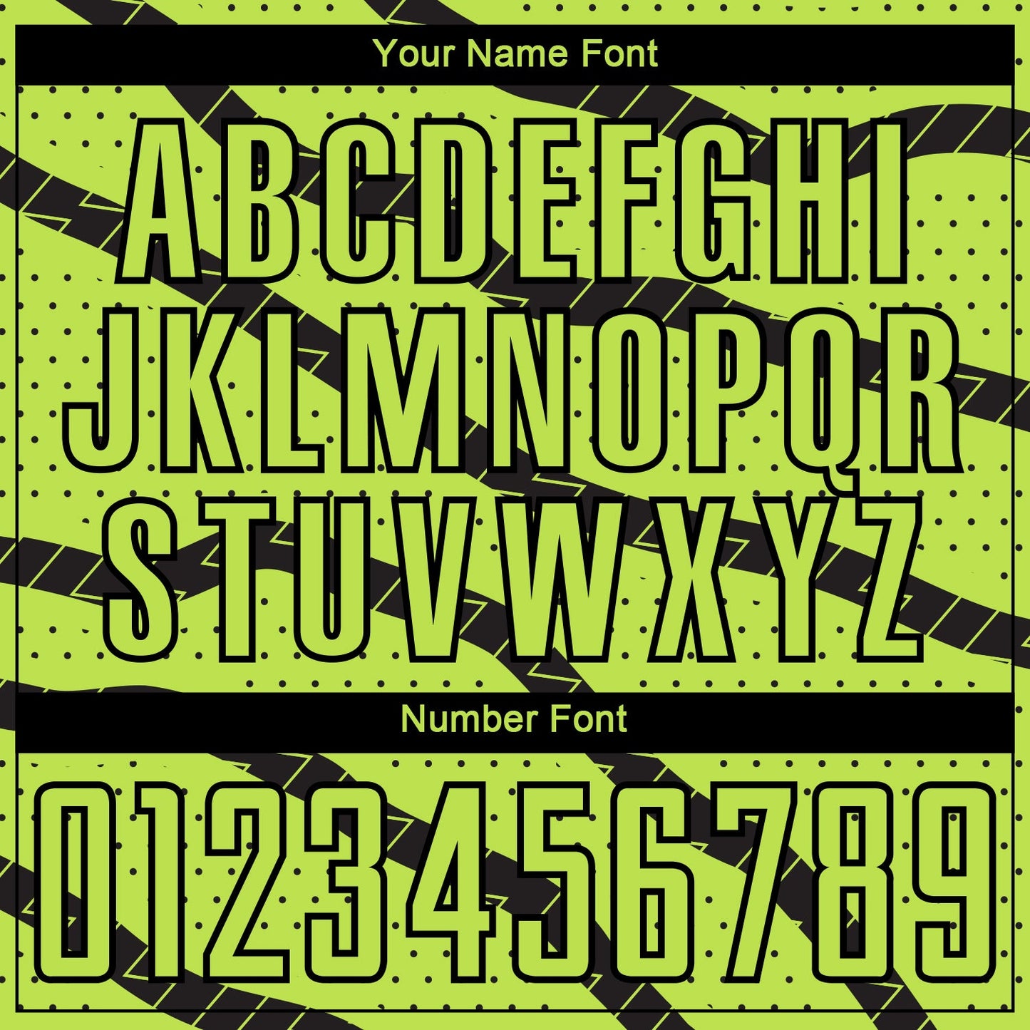 Custom Neon Green Black Lines And Dots Sublimation Soccer Uniform Jersey - Sky-Custom