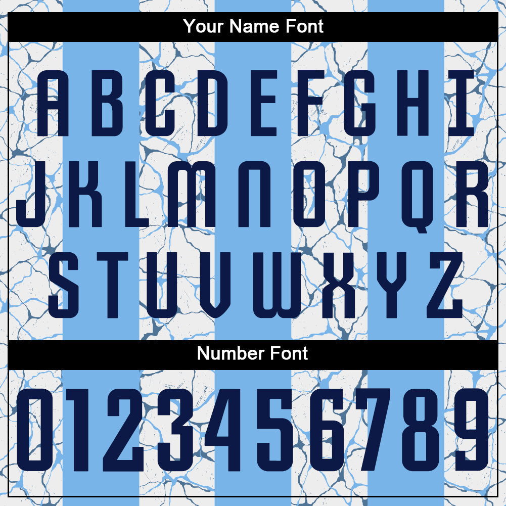 Custom Light Blue Navy-White Sublimation Soccer Uniform Jersey - Sky-Custom