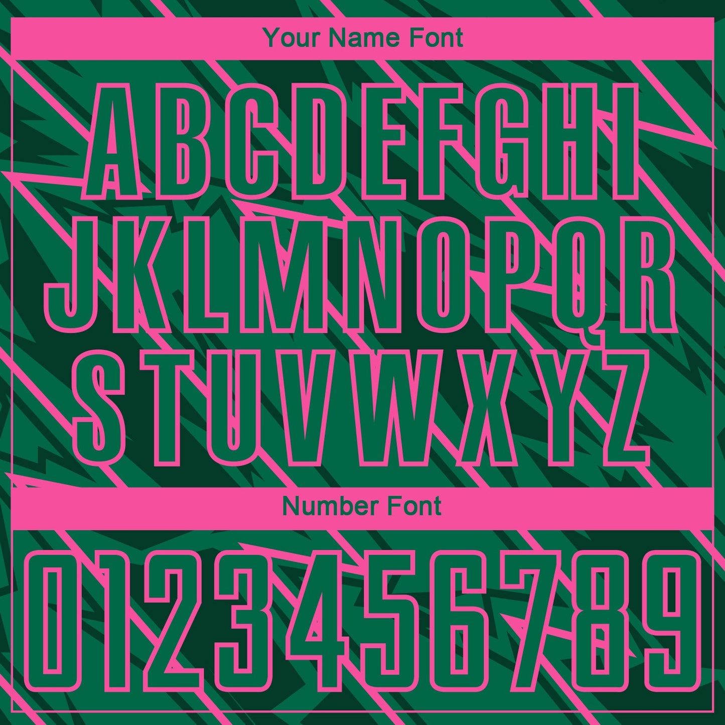 Custom Kelly Green Pink Lightning Sublimation Soccer Uniform Jersey - Sky-Custom