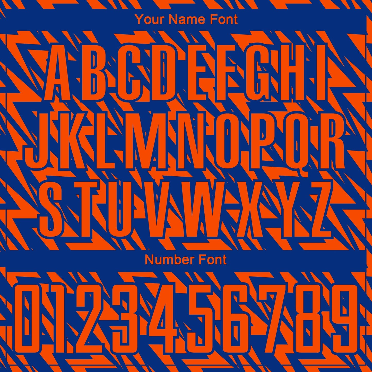 Custom Orange Royal Lightning Sublimation Soccer Uniform Jersey - Sky-Custom