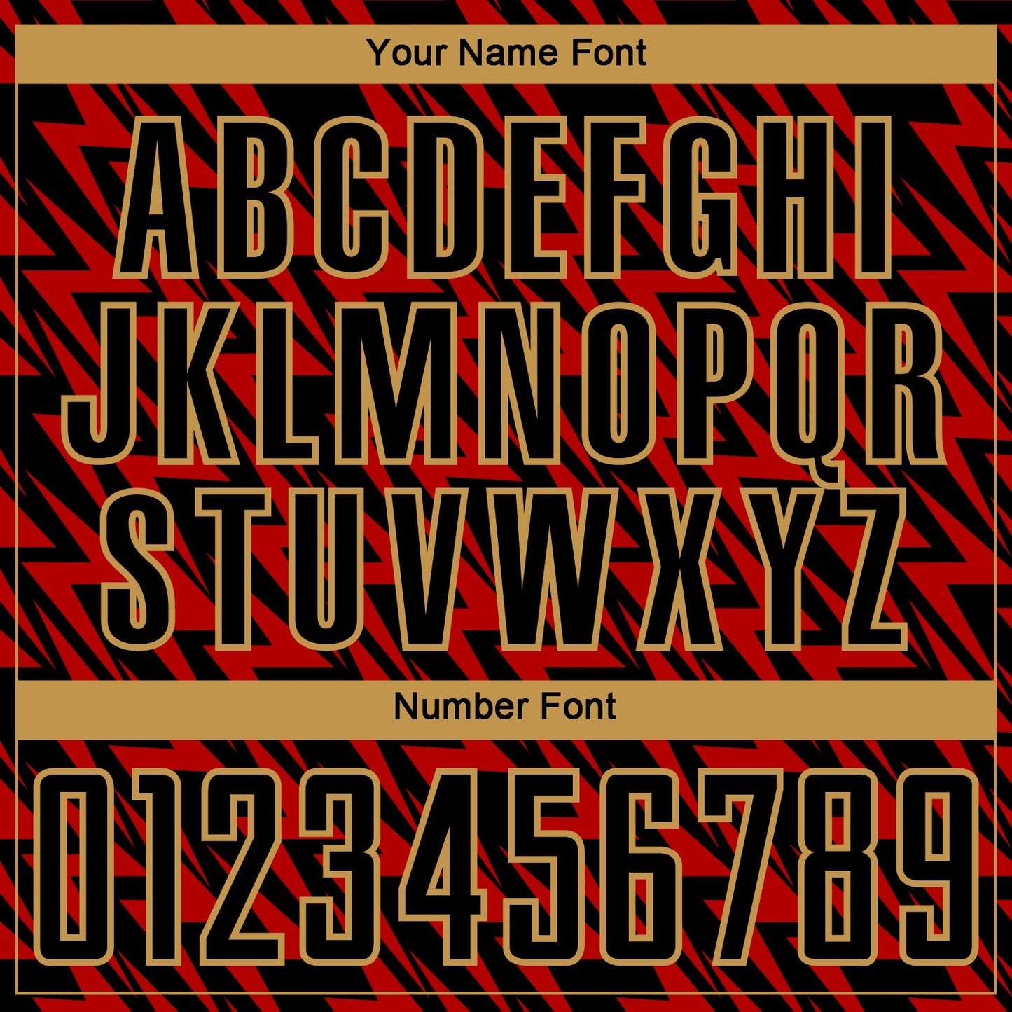 Custom Black Red-Old Gold Lightning Sublimation Soccer Uniform Jersey - Sky-Custom