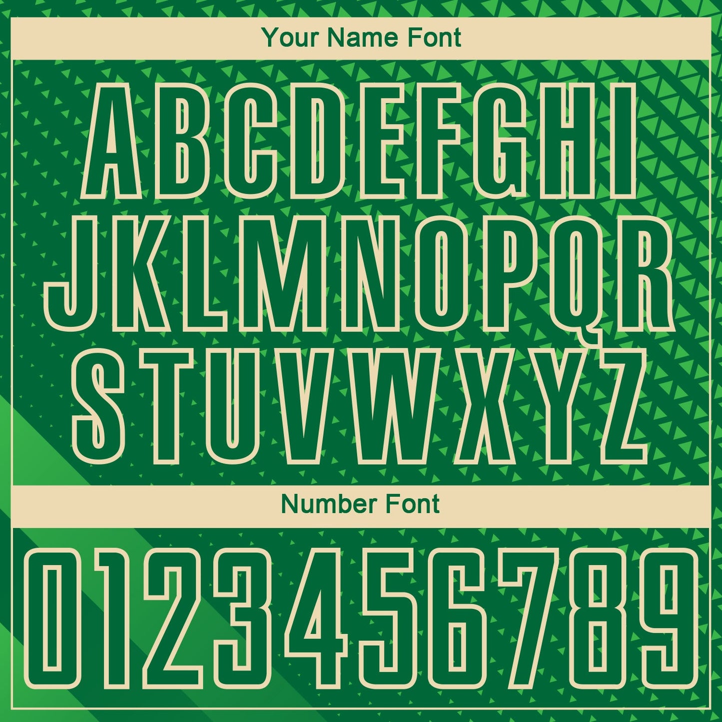 Custom Kelly Green City Cream Geometric Shapes Sublimation Soccer Uniform Jersey - Sky-Custom