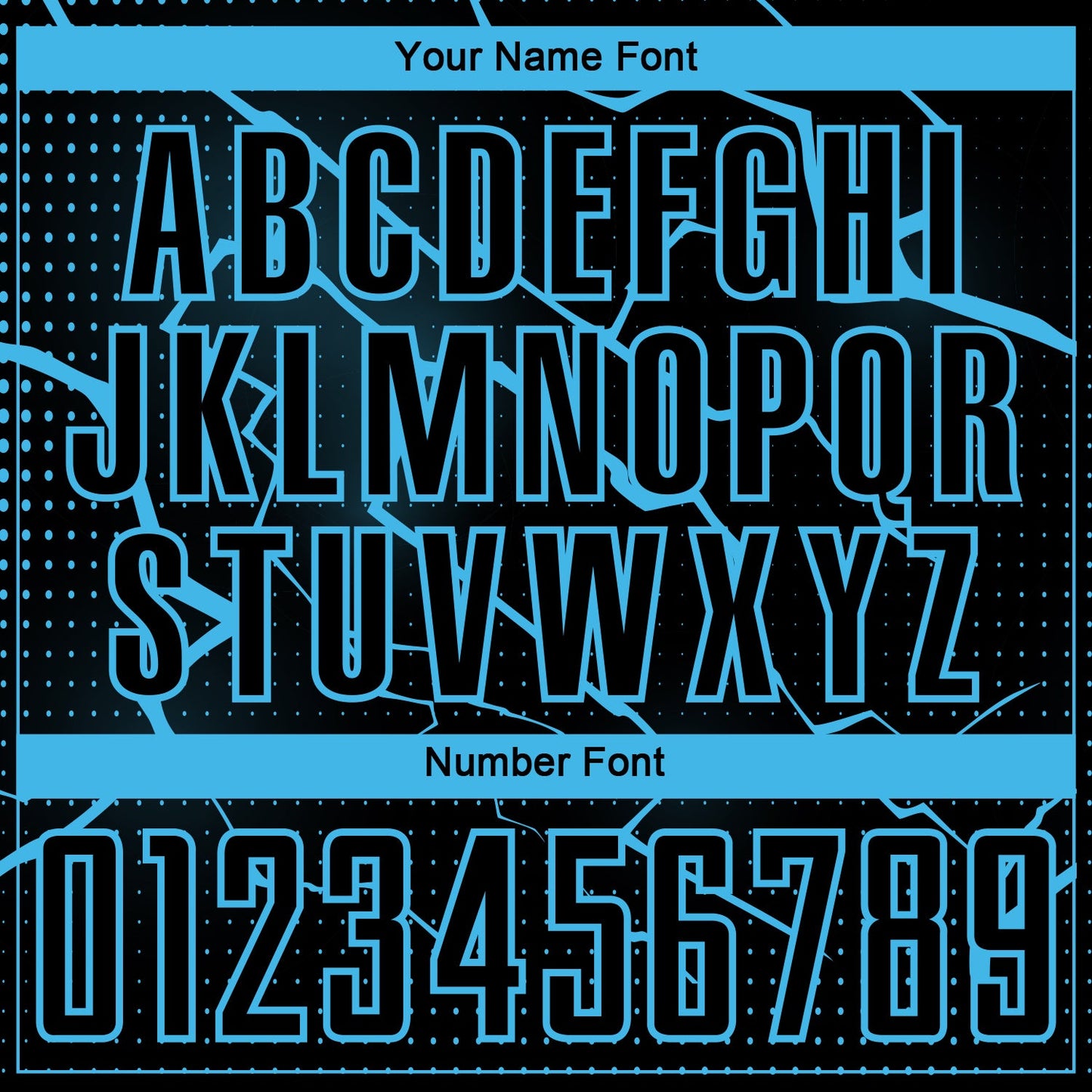 Custom Black Sky Blue Lightning Sublimation Soccer Uniform Jersey - Sky-Custom