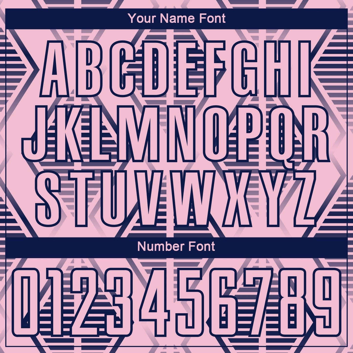 Custom Light Pink Navy Geometric Shapes Sublimation Soccer Uniform Jersey - Sky-Custom