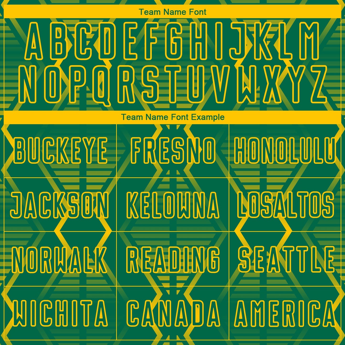 Custom Kelly Green Yellow Geometric Shapes Sublimation Soccer Uniform Jersey - Sky-Custom