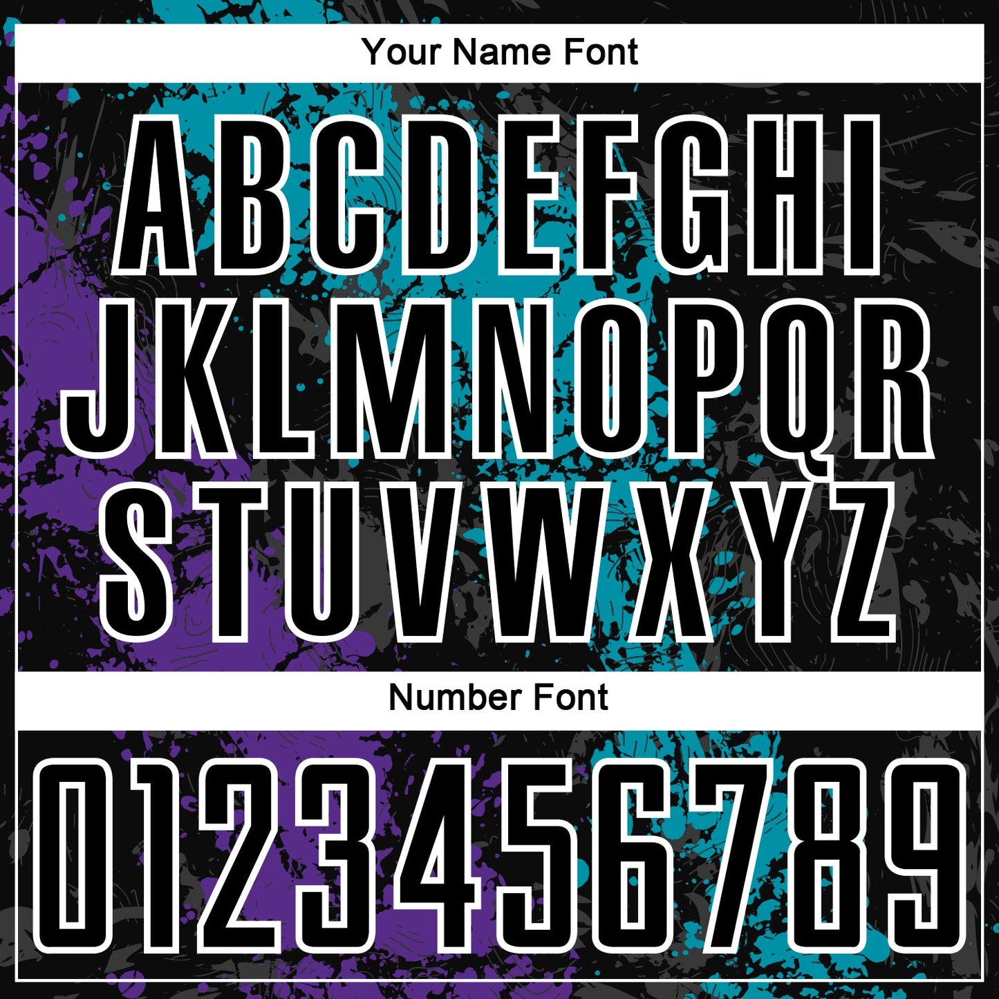 Custom Black Teal-Purple Dripping Splatter Art Sublimation Soccer Uniform Jersey - Sky-Custom