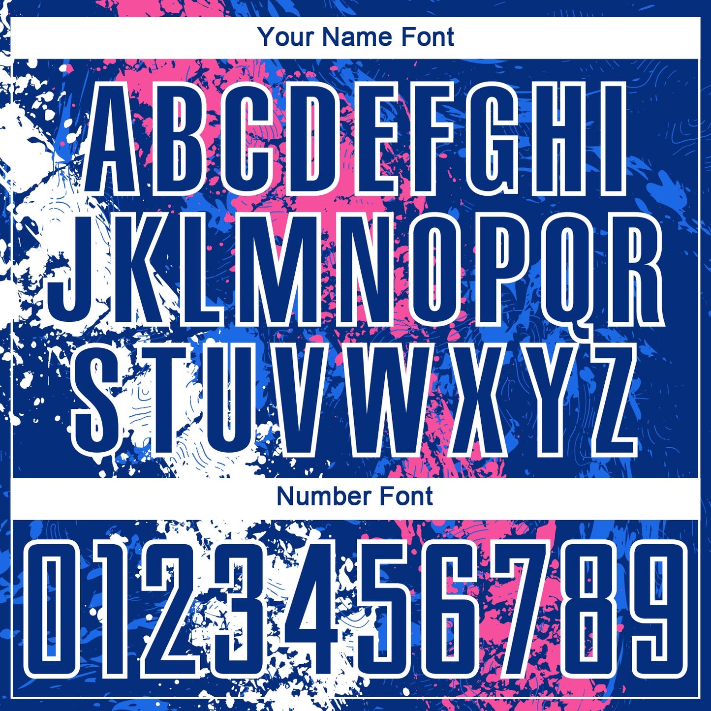 Custom Royal Pink-White Dripping Splatter Art Sublimation Soccer Uniform Jersey - Sky-Custom