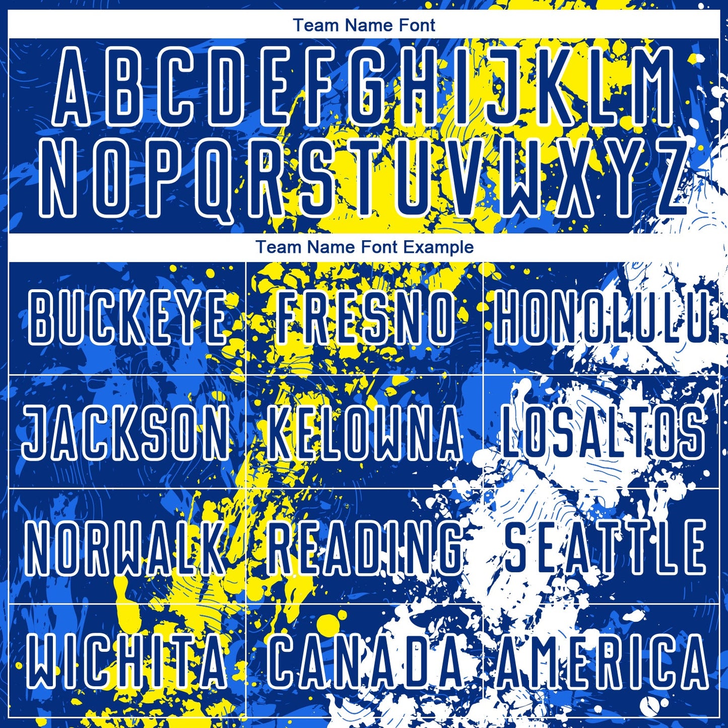 Custom Royal Light Yellow-White Dripping Splatter Art Sublimation Soccer Uniform Jersey - Sky-Custom