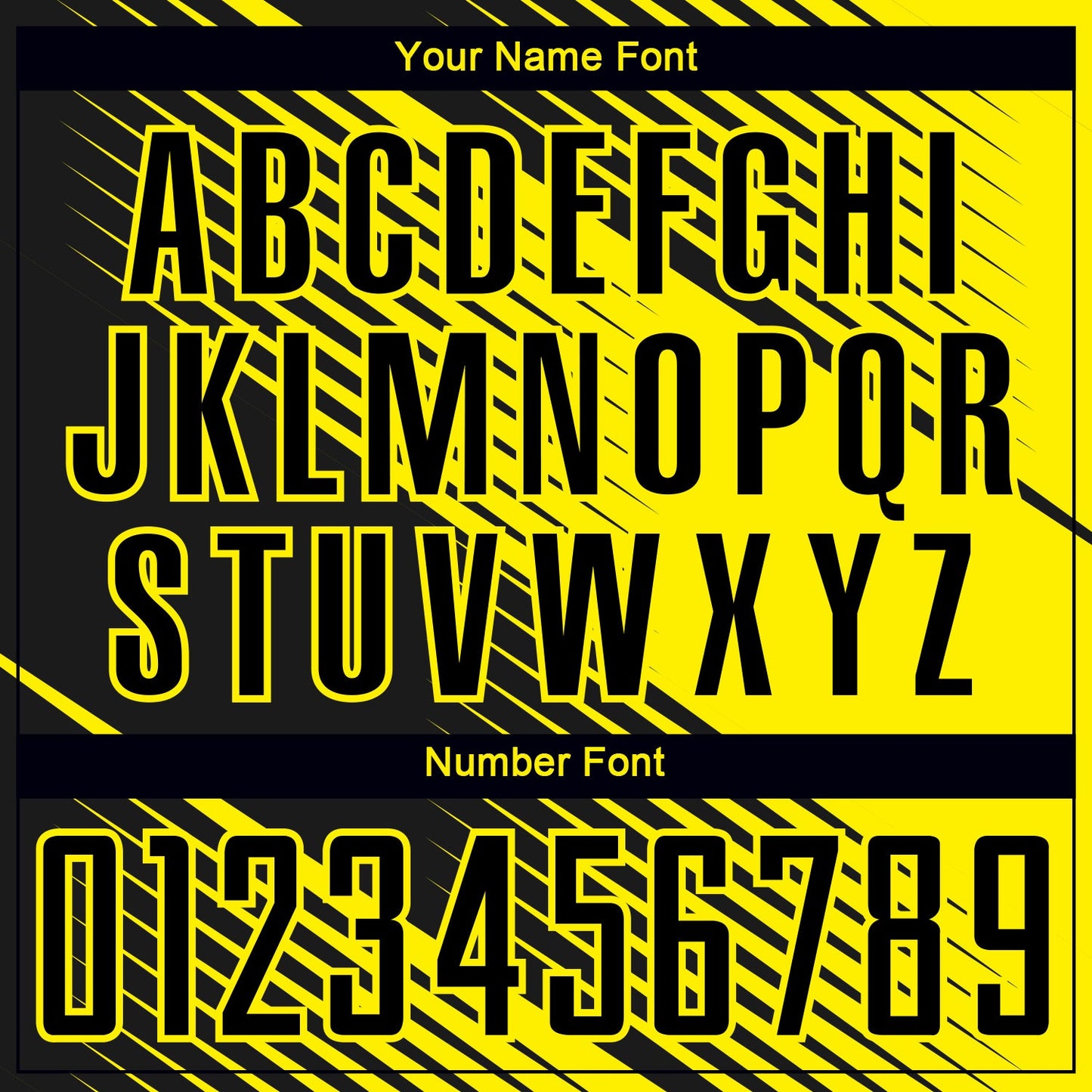 Custom Black Light Yellow Line Sublimation Soccer Uniform Jersey - Sky-Custom