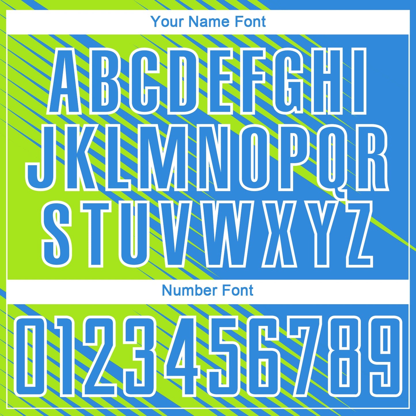 Custom Powder Blue Neon Green-White Line Sublimation Soccer Uniform Jersey - Sky-Custom